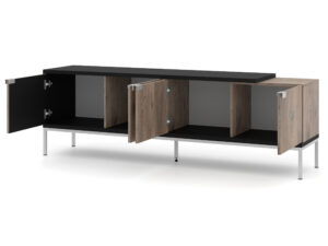 Miniatura 1 - TV stolek Tierra 4D 190 cm dub flagstaff / černý mat