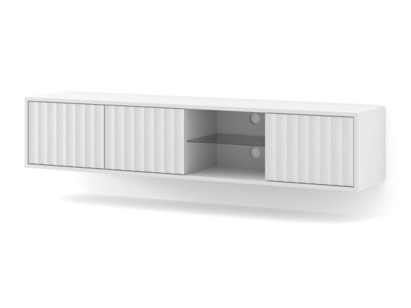 TV-Lowboard Holi hängend/stehend mit gefrästen Fronten 156 cm