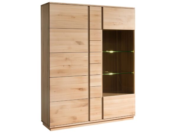 Eichen Vitrine II Avelune in Natur Farbe