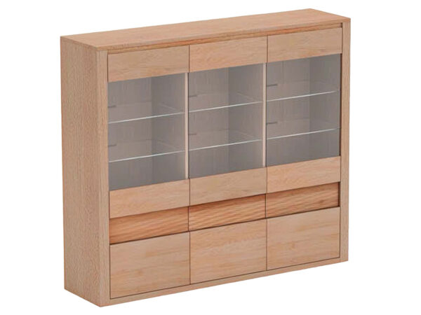 Barschrank Eichen fürs Wohnzimmer Noctelle aus massivem Holz