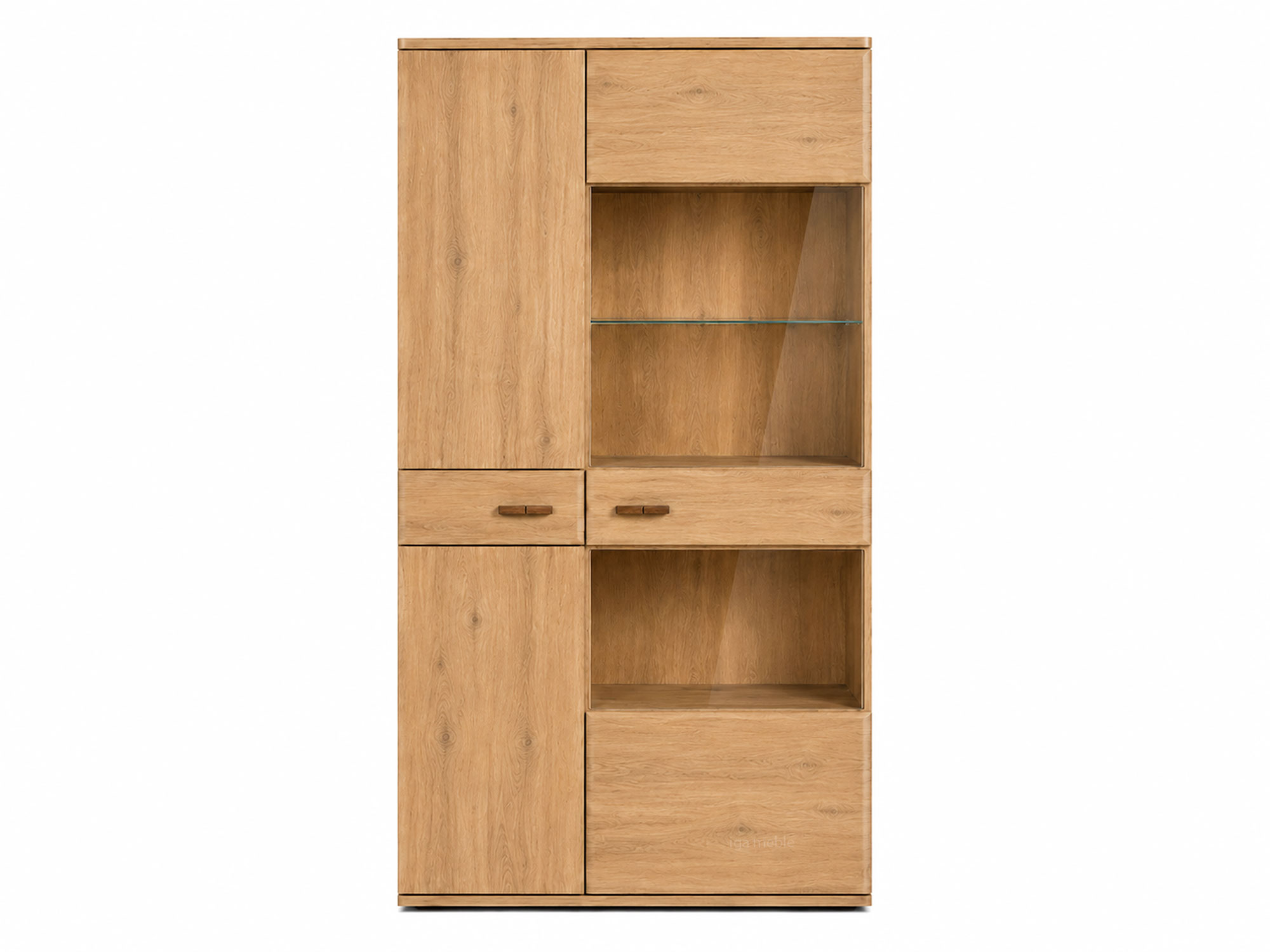 Elegantní Vitrína Dorest II z přírodního dubu