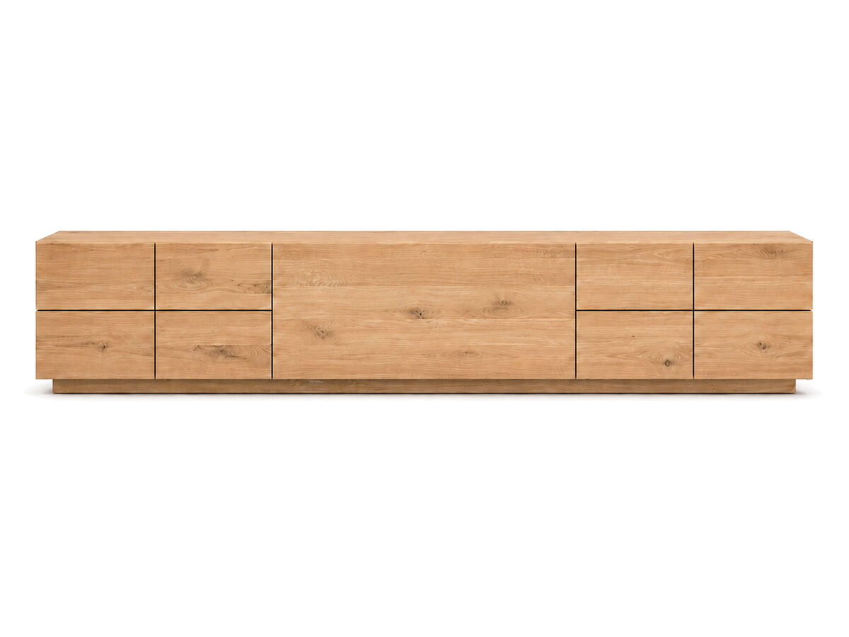 Moderní dubový TV stolek 194 cm do obývacího pokoje ALVERA