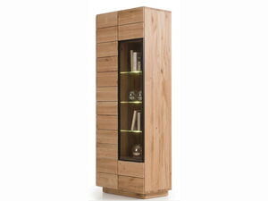 Miniatura 2 - Designová vitrína dubová ALVERA z masivního dřeva