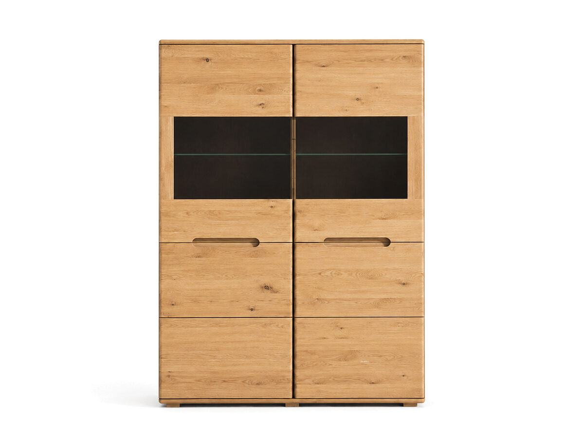 Barschrank Eiche massiv sand geölt 120 cm AURA