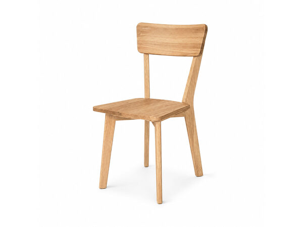 Moderner Eichenstuhl FINN mit Holzsitz