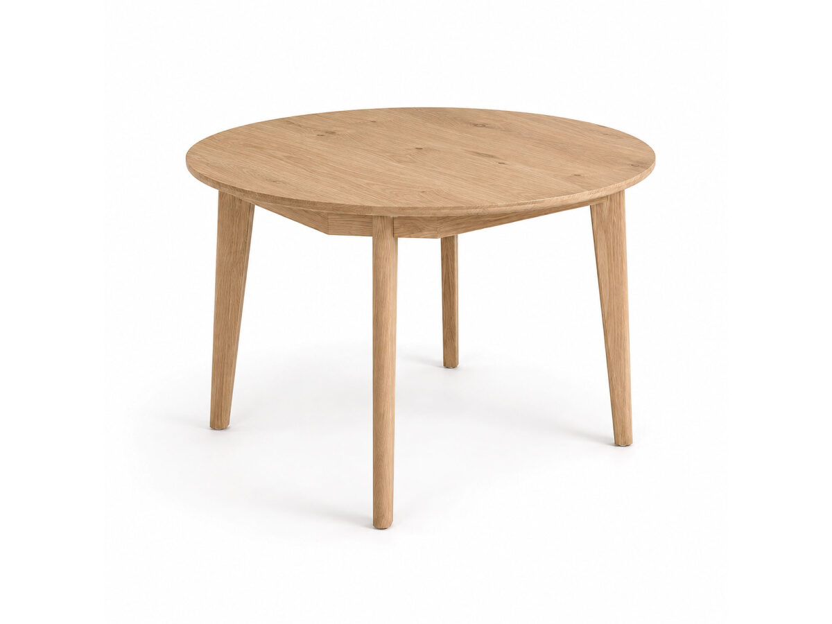 Runder Ausziehtisch aus Eiche 115 cm TERI 2318