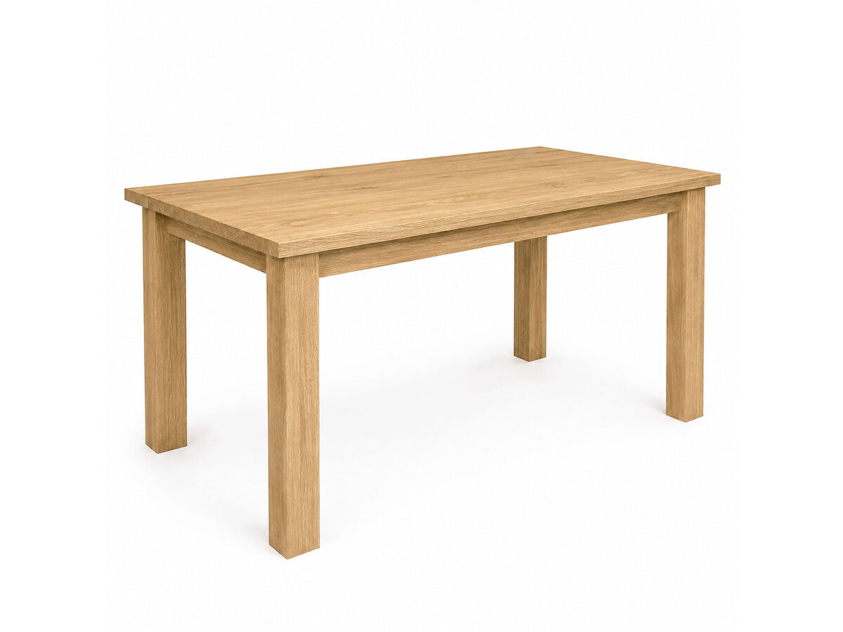 Moderner ausziehbarer Esstisch Eiche Massivholz 140×90 cm TERI 2313