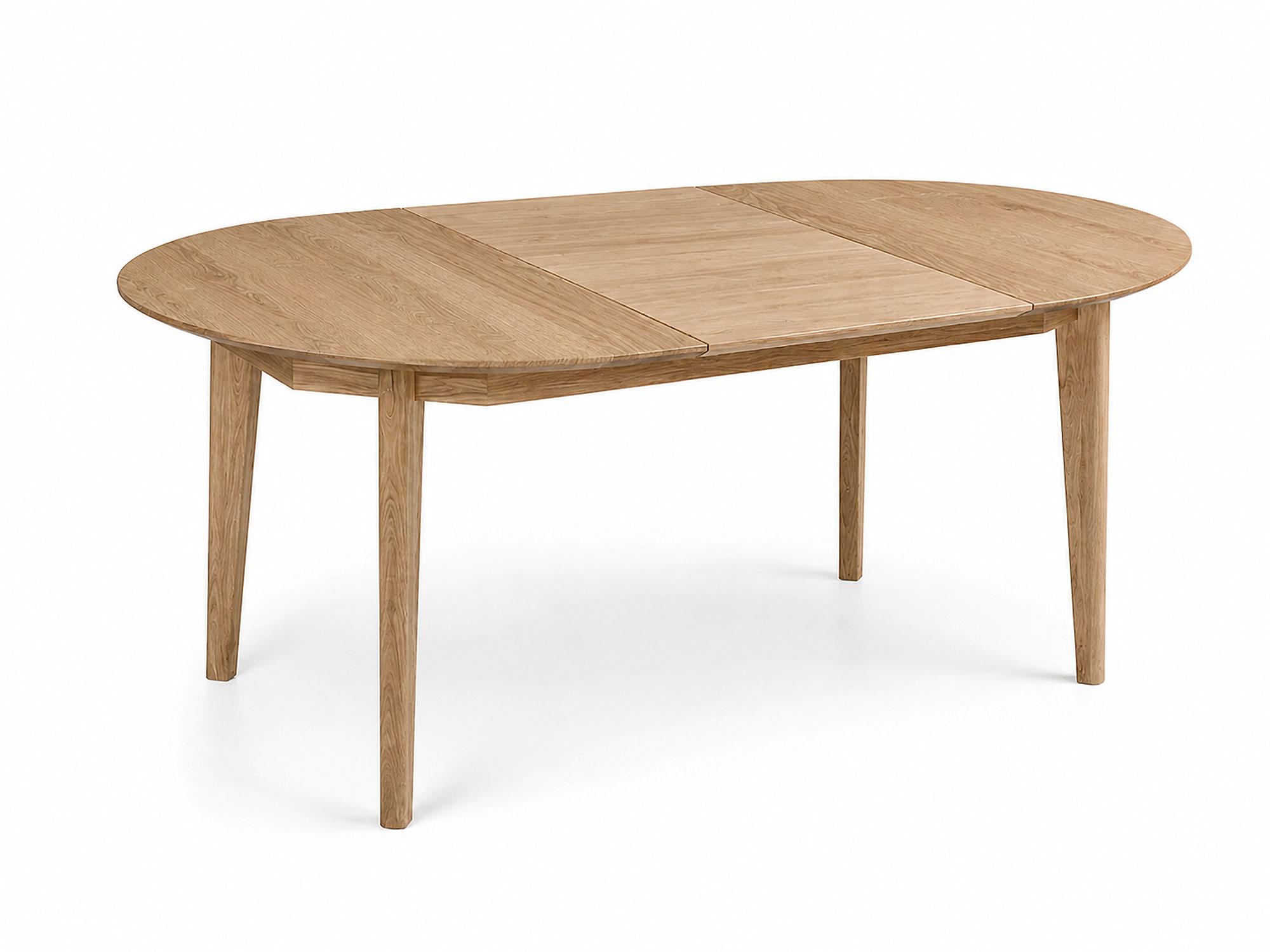 Okrągły Stół Rozkładany Dębowy 115 cm TERI 2318