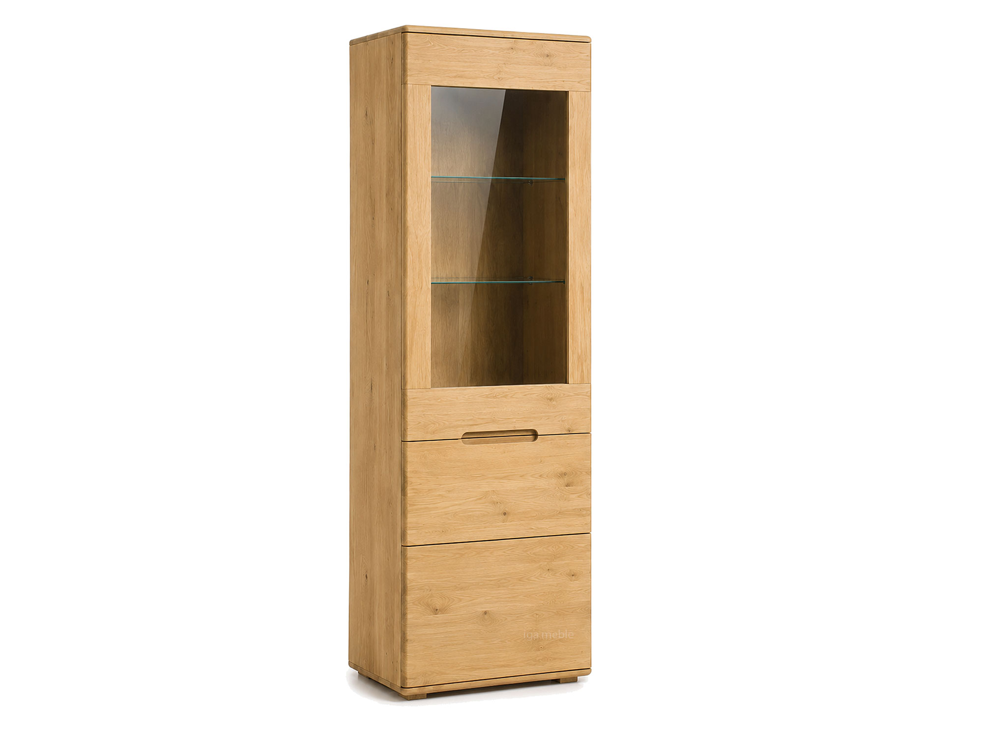 Witryna Dębowa Aura 60 cm Wysoka