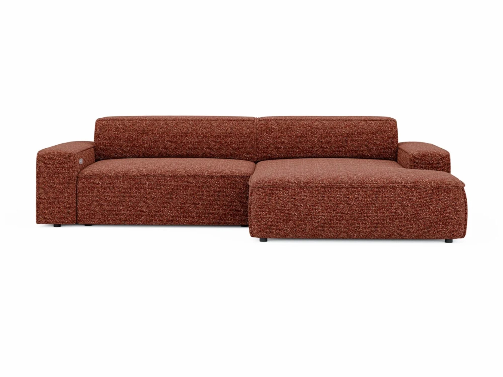 Ecksofa Nuvello 286 cm vor weißem Hintergrund