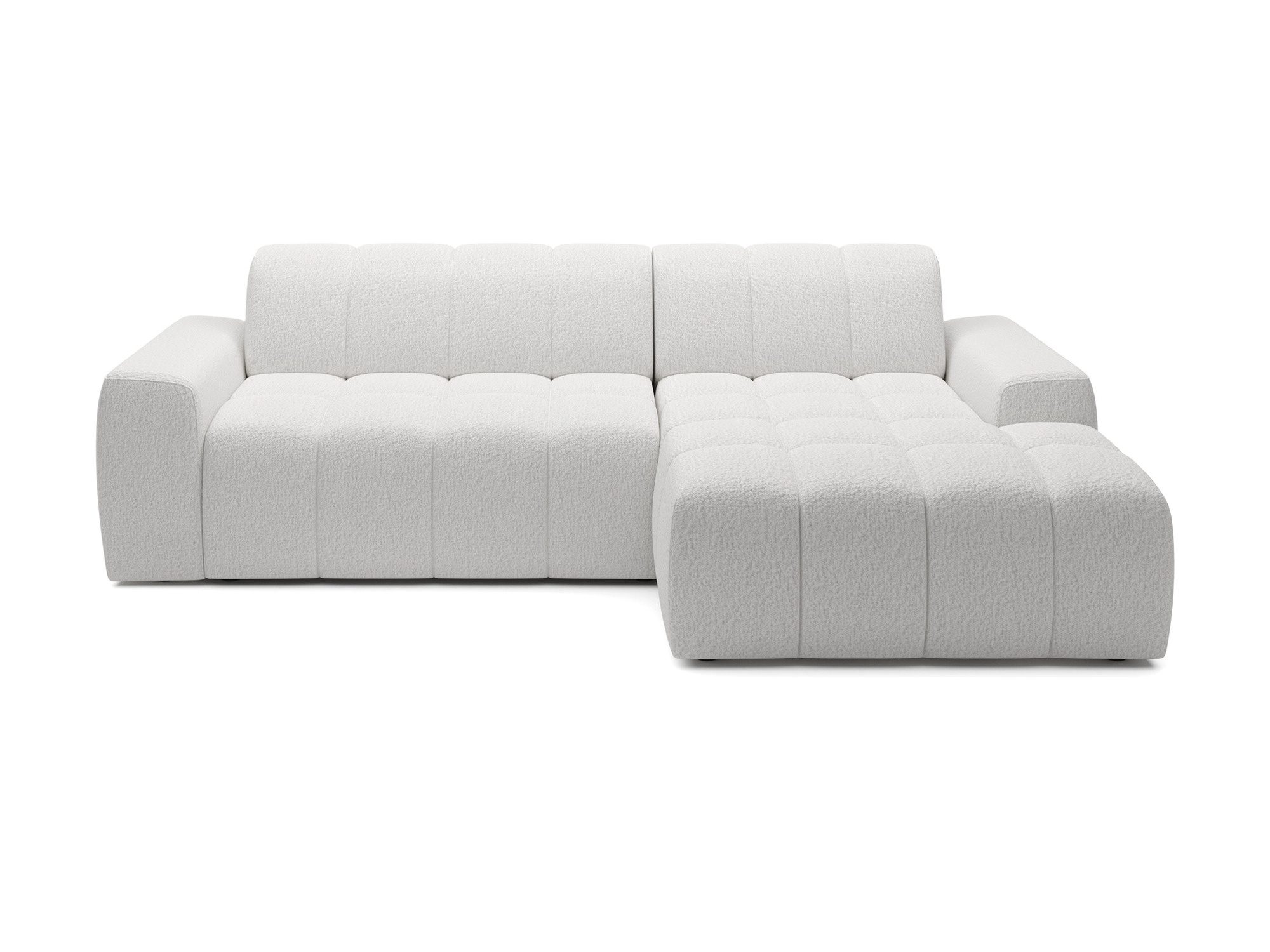 Modernes Ecksofa mit Chaiselongue 266 cm SOLVIANO