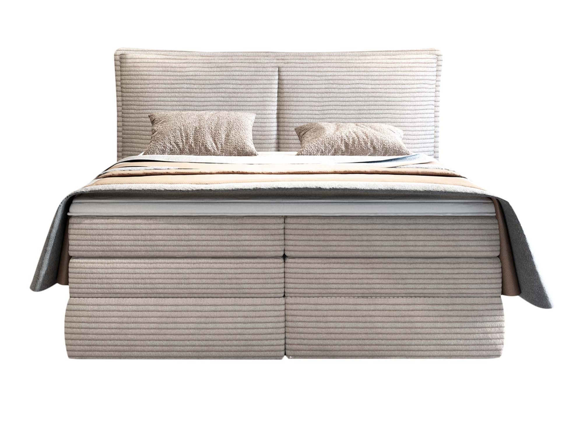 Boxspringbett mit Bettkasten und Kissenkopfteil MAVELLIA