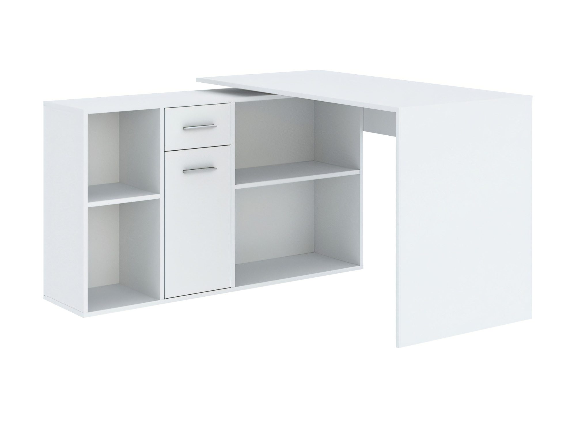 Weißer Schreibtischcontainer mit Schubladen