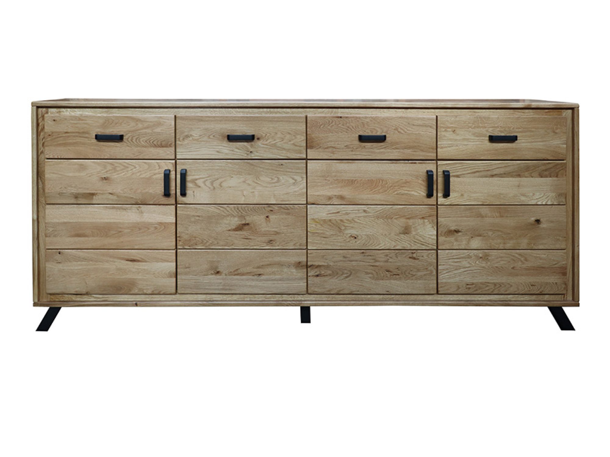 Langes Sideboard ALAMOS LOFT 213 cm auf Metallbeinen