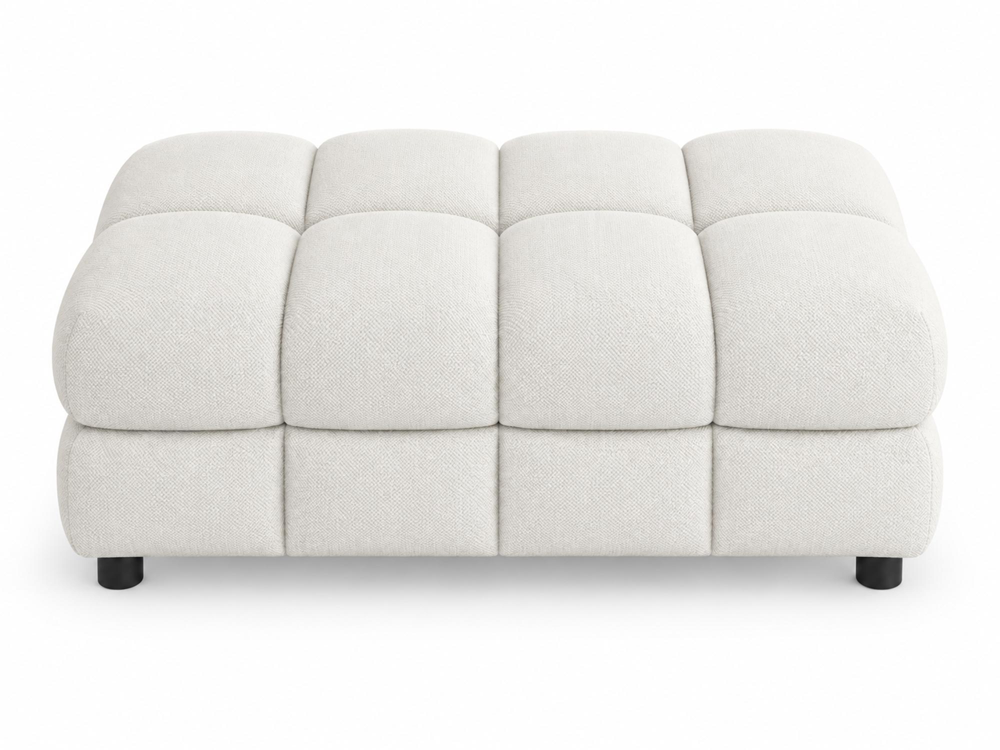 Velký čalouněný taburet Tolvaro 120 cm na bílém pozadí