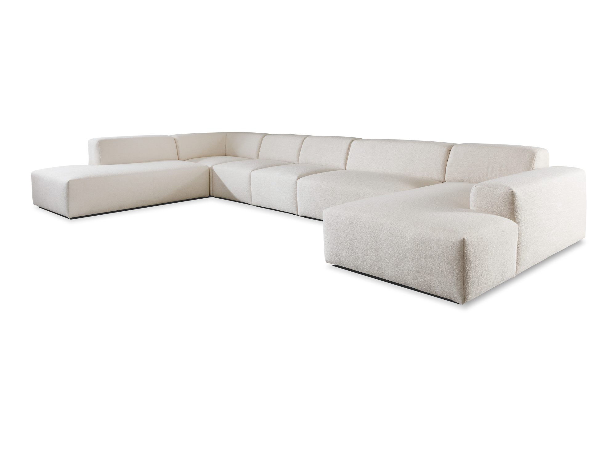 Großes U-Sofa Astrevia mit Ottomane, 477 cm