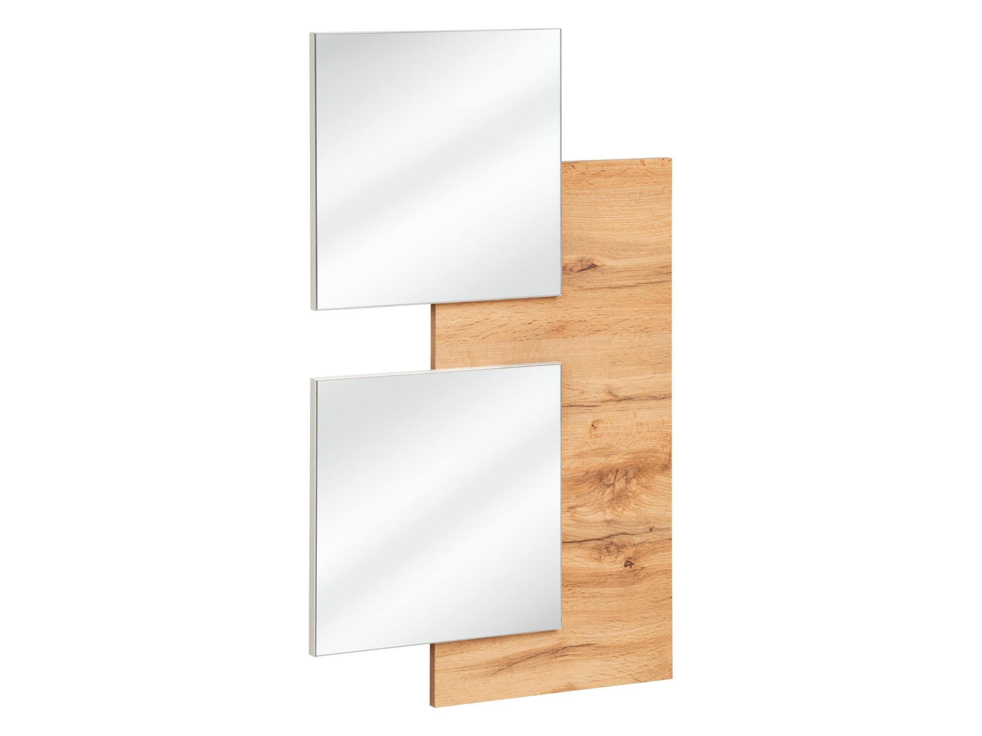 Nástěnný panel se 2 zrcadly Elyvero 60 cm dub Wotan
