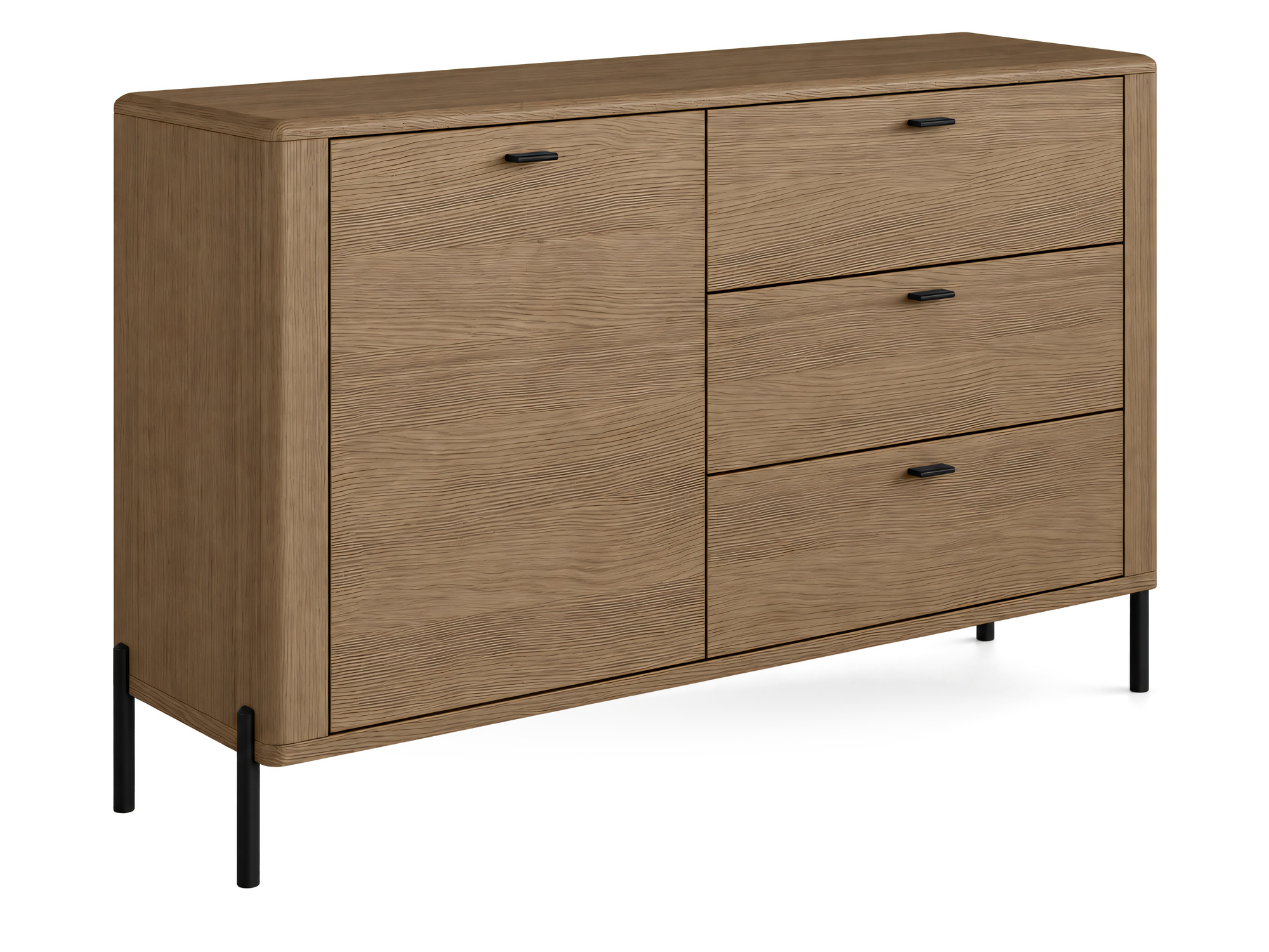 Eichenkommode Velmoro 145 cm, Räuchereiche