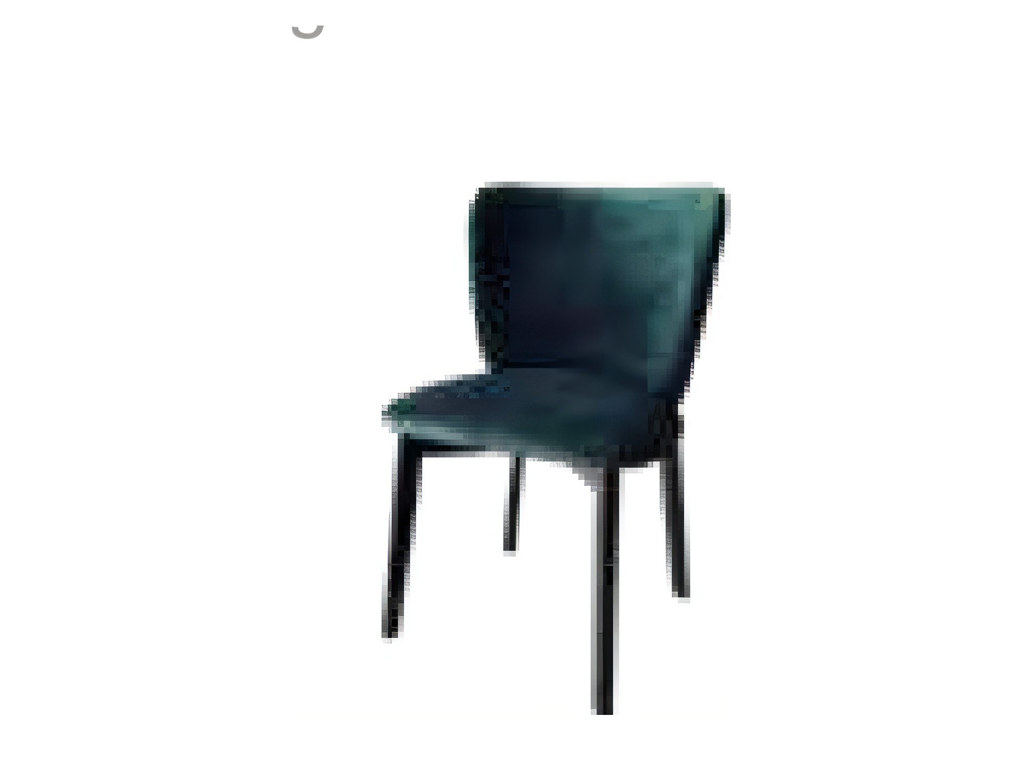Židle Avolino 51 cm v tmavém provedení s černými nohami