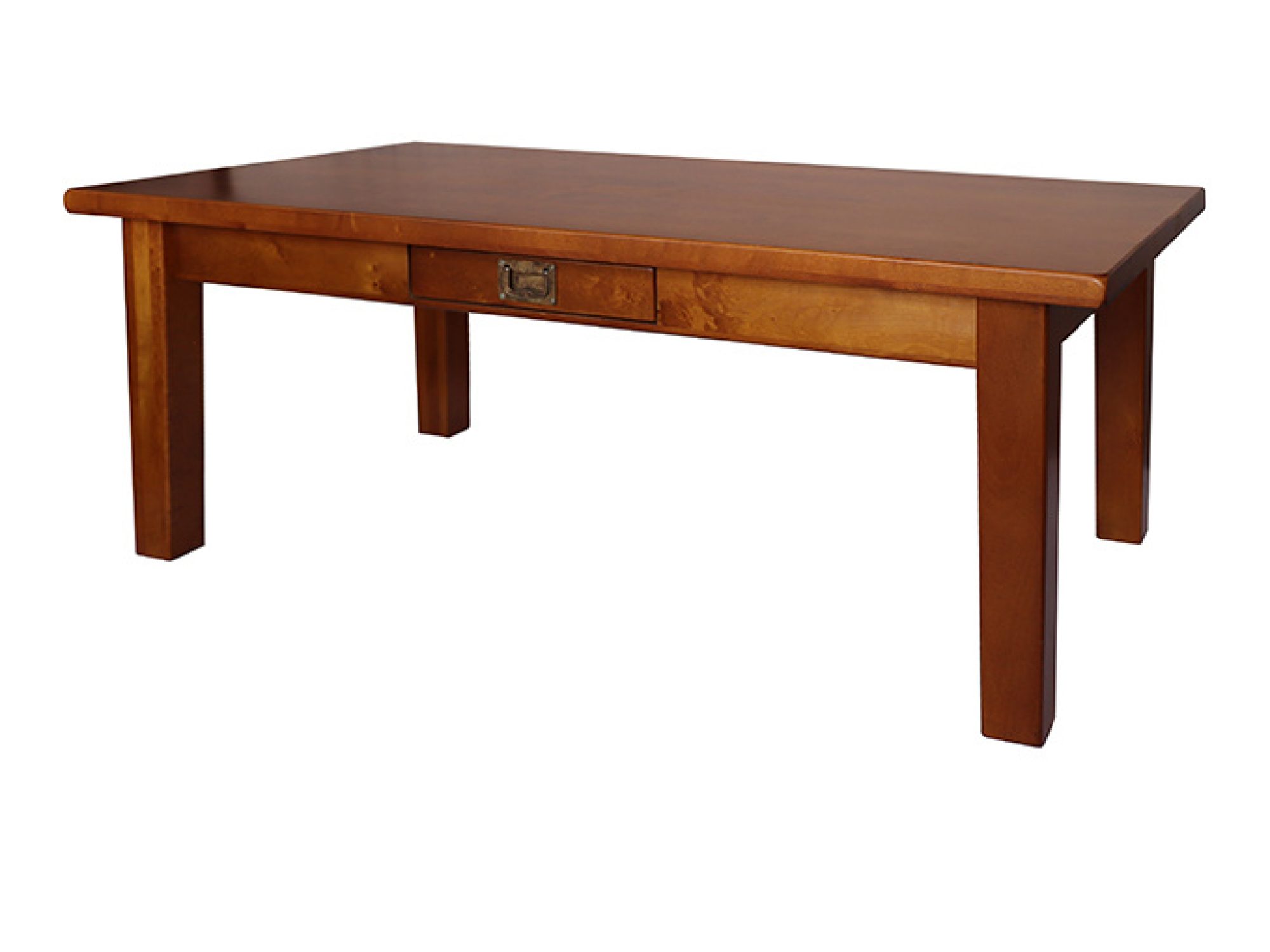 Couchtisch LOGAN 130 × 70 cm aus Massivholz – Seitenansicht