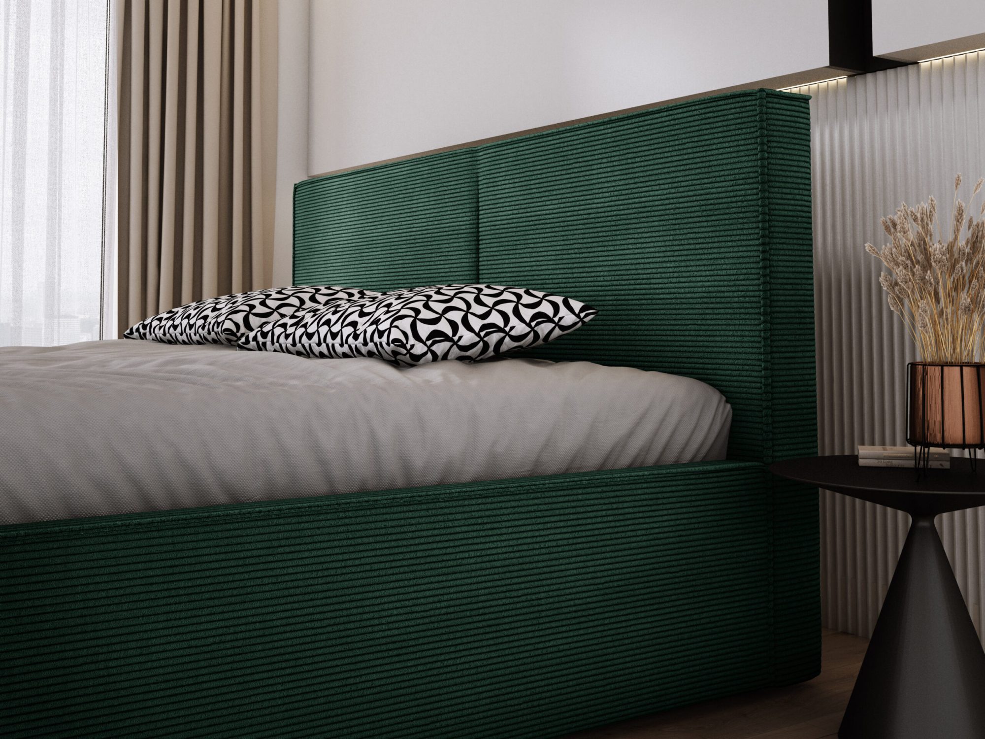 Bett Marvella ohne Lattenrost – Detailaufnahme des Rahmens