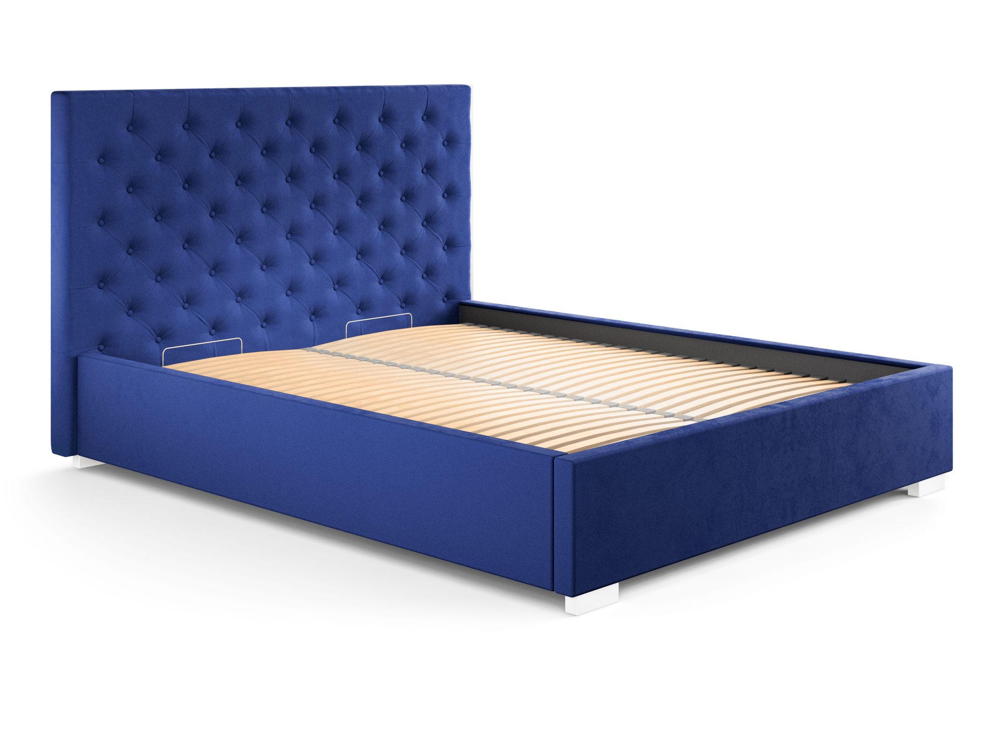 Postel NELSON – čalouněné čelo Chesterfield a rám