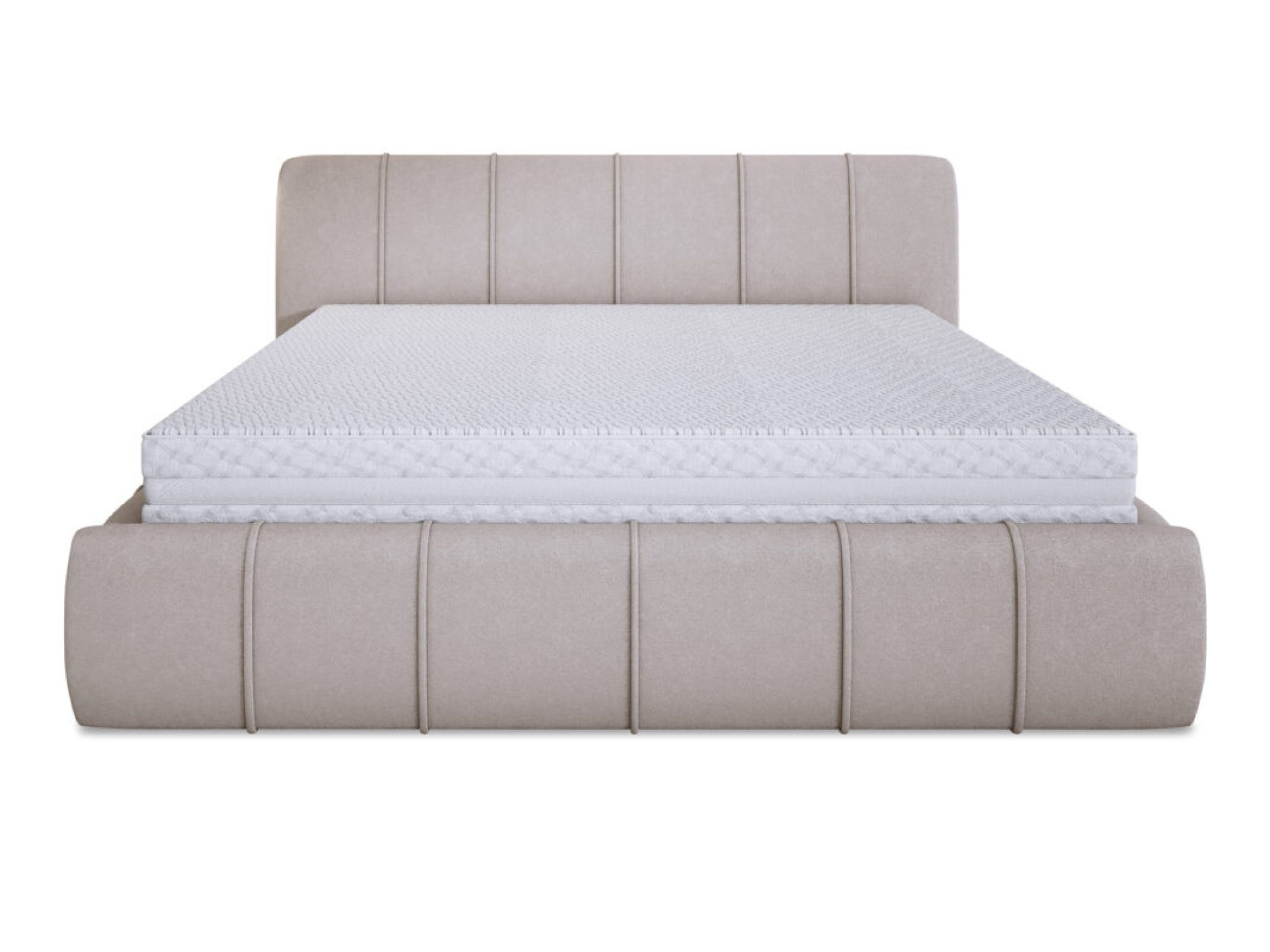 Polsterbett Doppelbett mit Kopfteil 140–180x200 cm SOULVERO