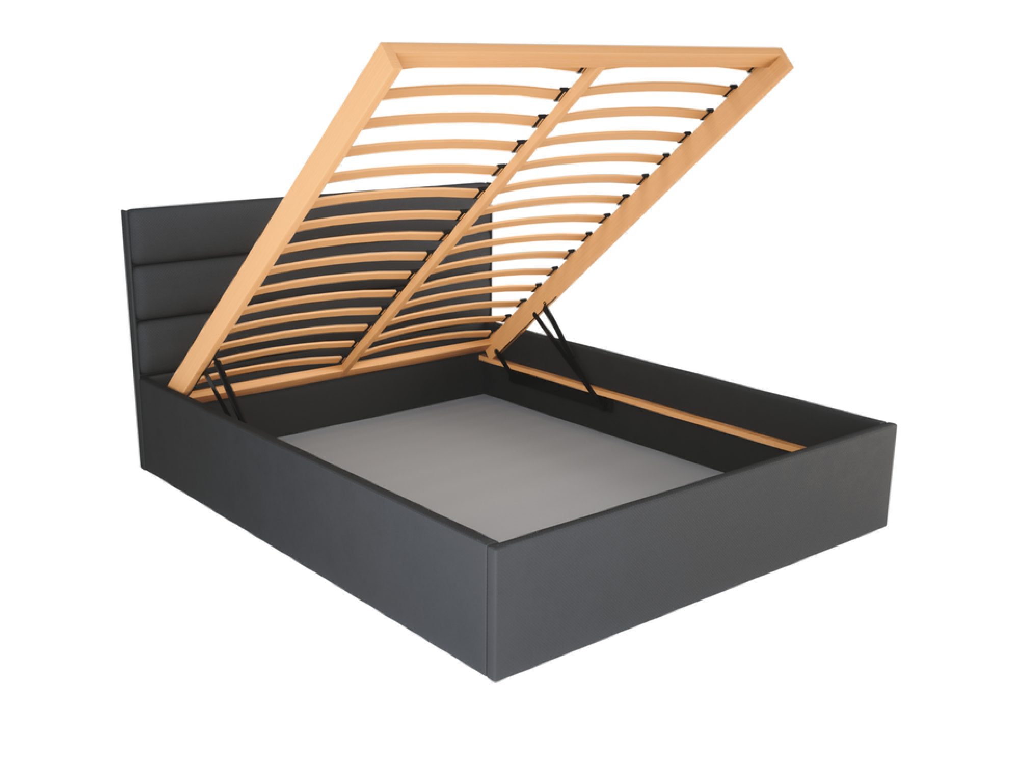 Čalouněná postel s úložným prostorem Senviero 140–200 × 200 cm – foto 2