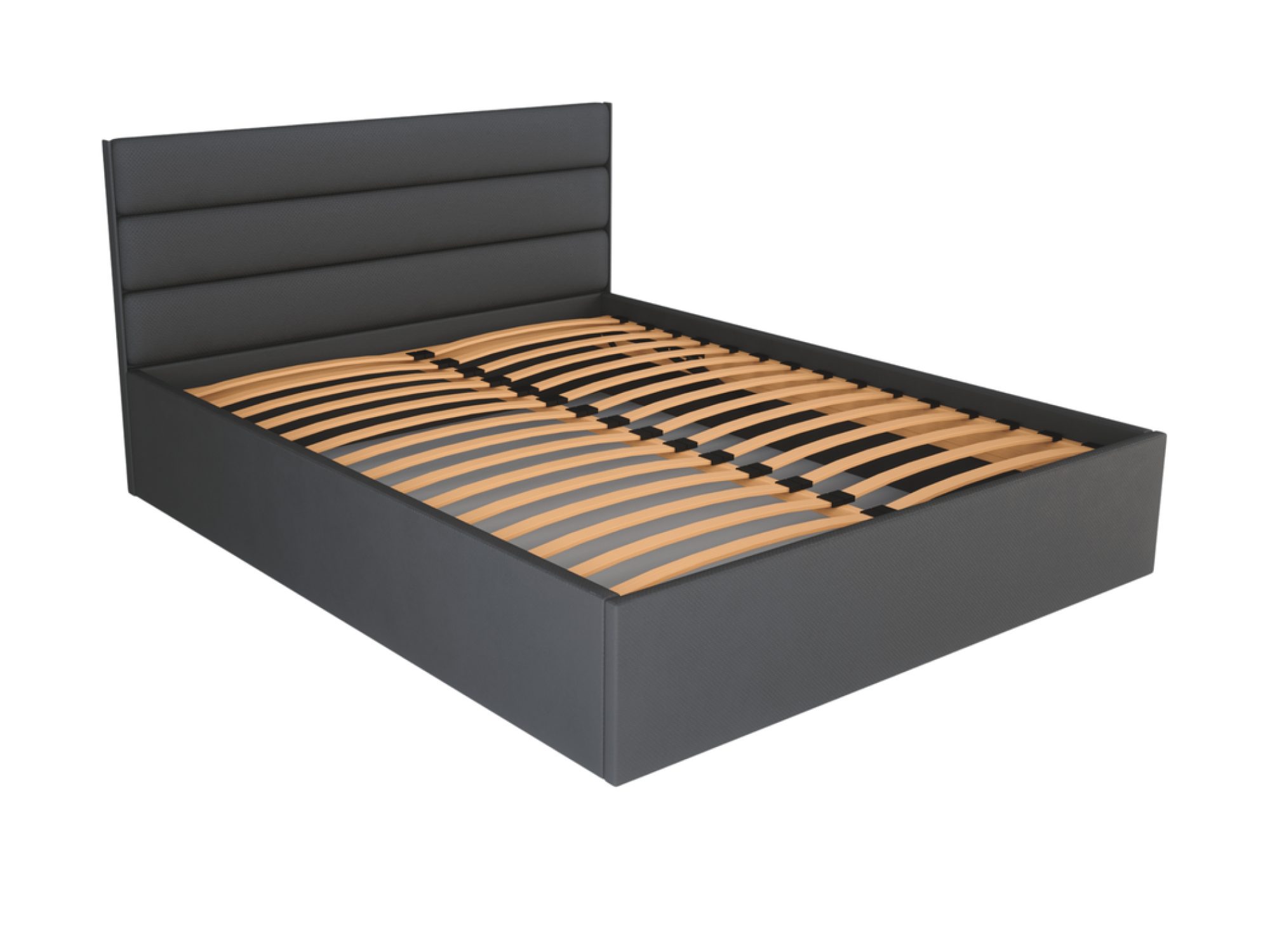 Čalouněná postel s úložným prostorem Senviero 140–200 × 200 cm