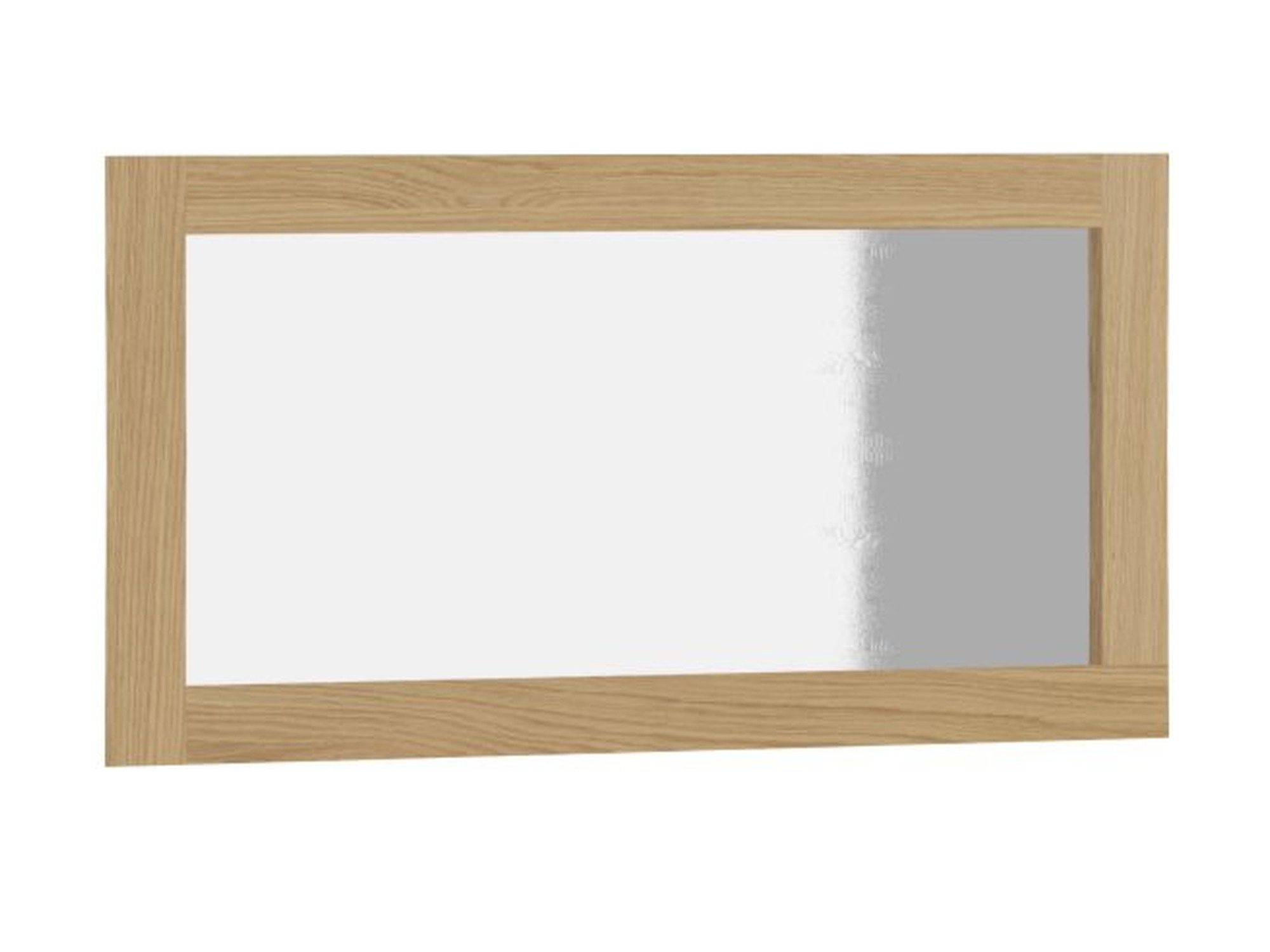 Obdélníkové zrcadlo Katvero 140 cm ve světlém rámu