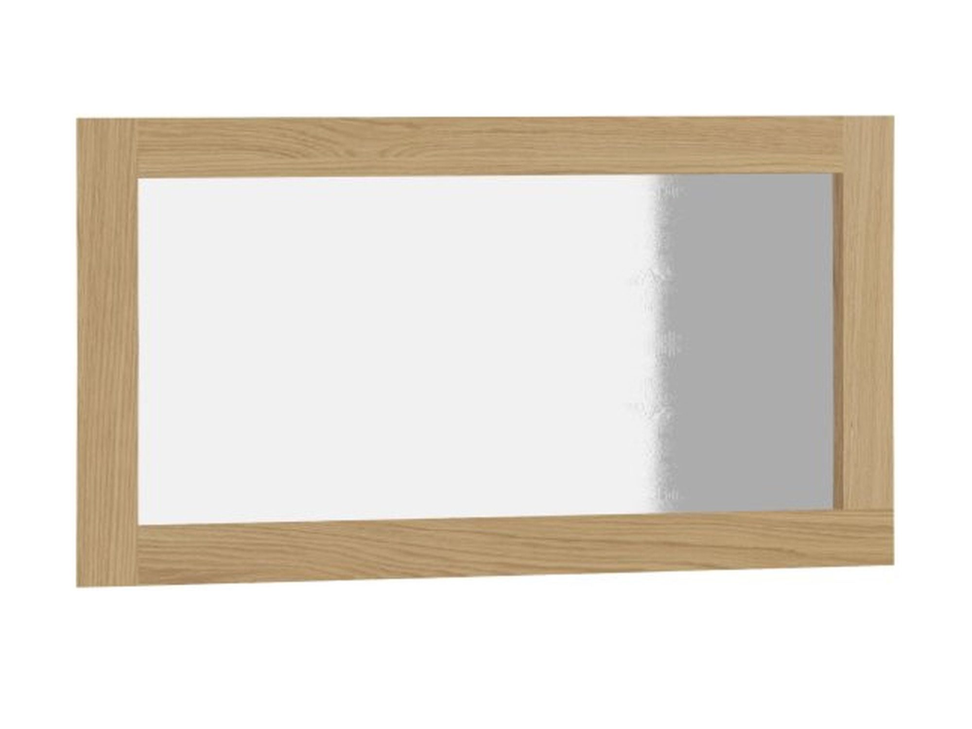 Obdélníkové zrcadlo Monvello 140 × 70 cm ve světlém rámu