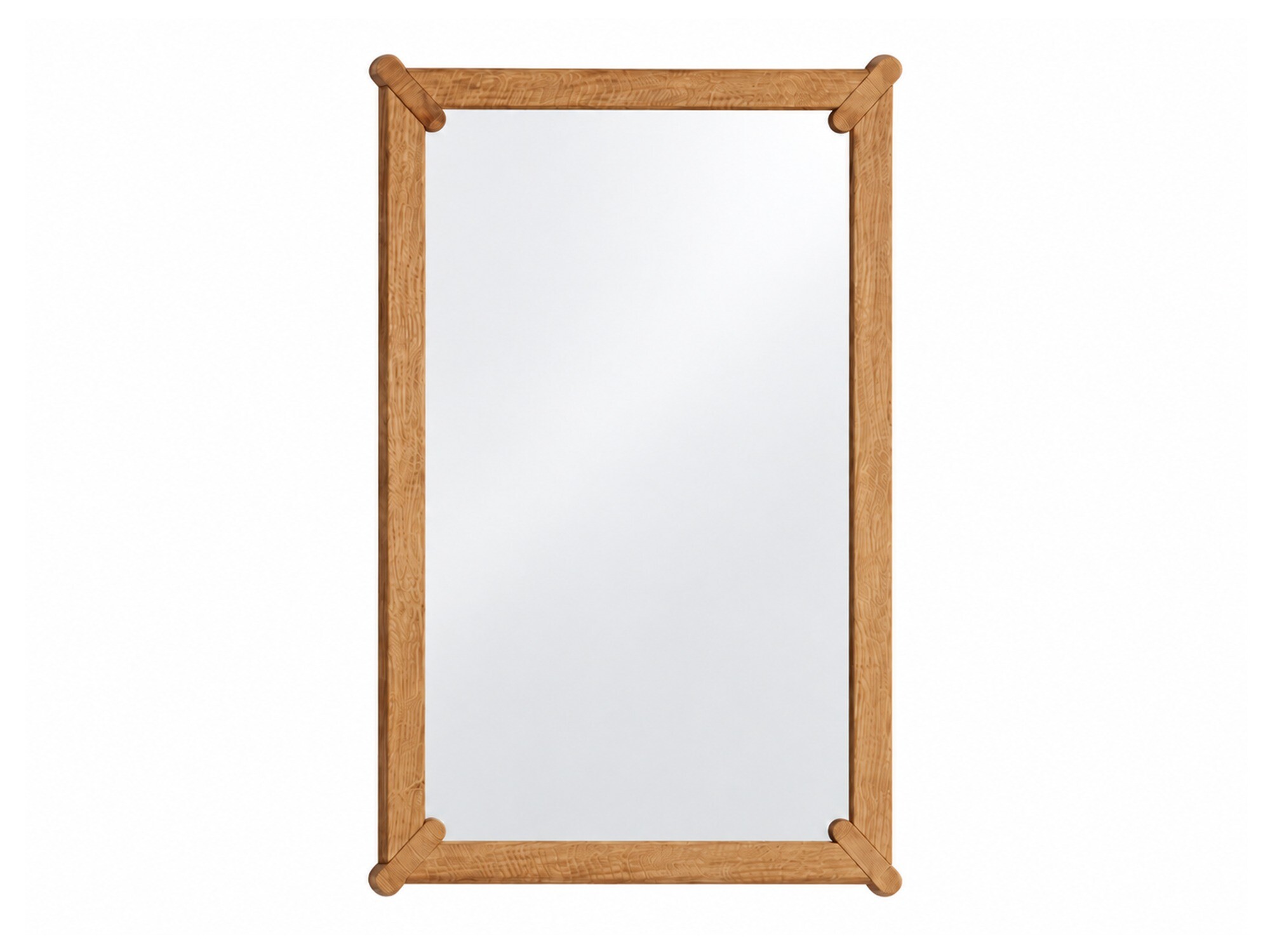 Lustro wiszące dębowe Daverna 73x103 cm w kolorze naturalnego dębu – zdjęcie produktu na białym tle