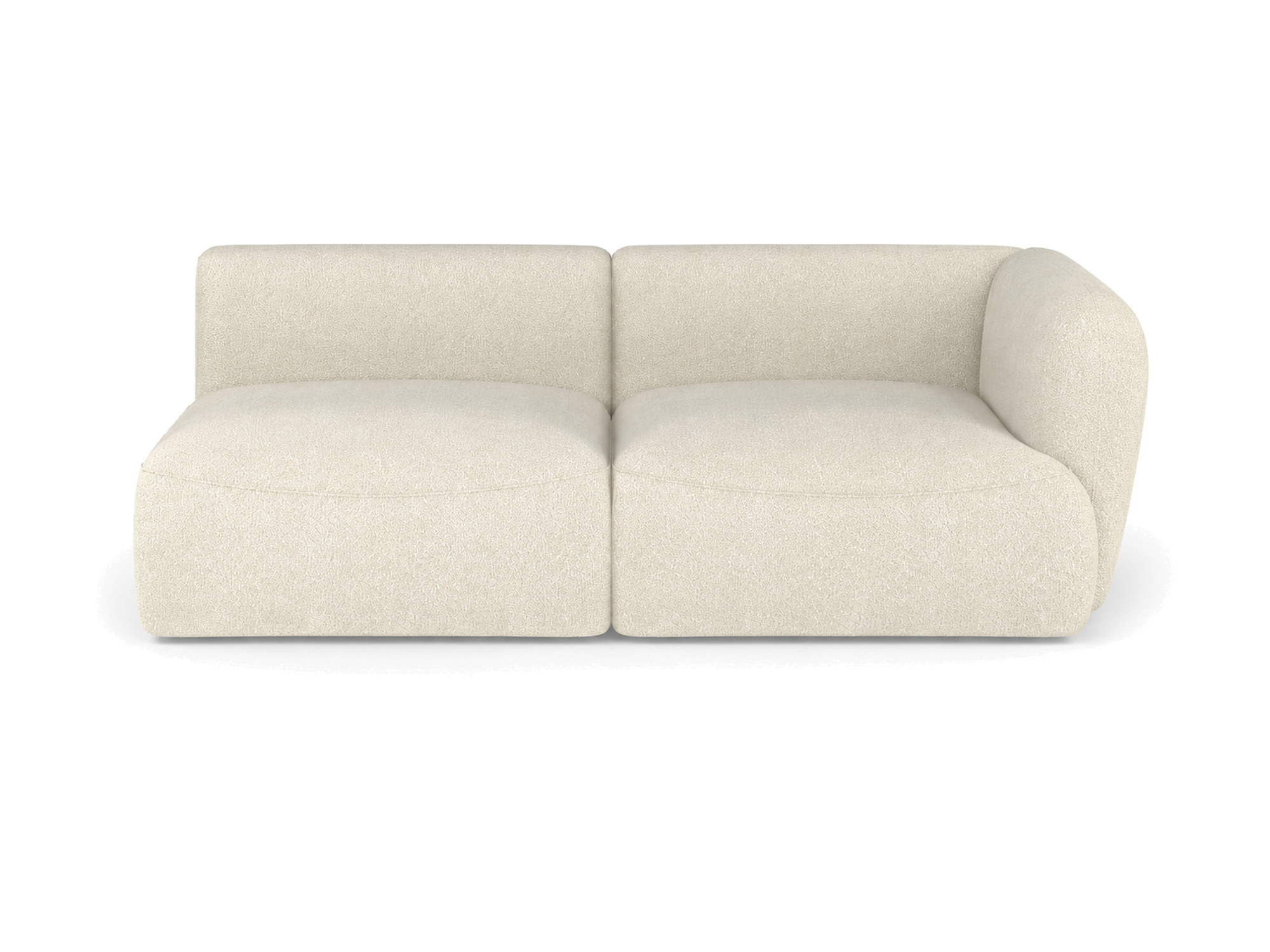 Rovelia Sofa-Seitenelement 188 cm mit Armlehne rechts vor weißem Hintergrund