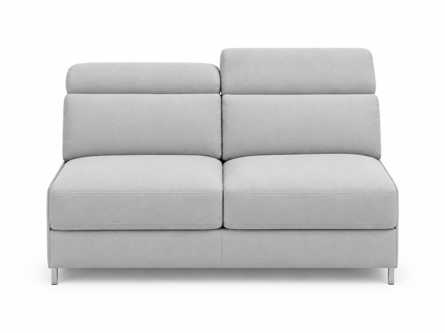 3-Sitzer-Modul mit Schlaffunktion Nobravio 150 cm, Frontansicht auf weißem Hintergrund