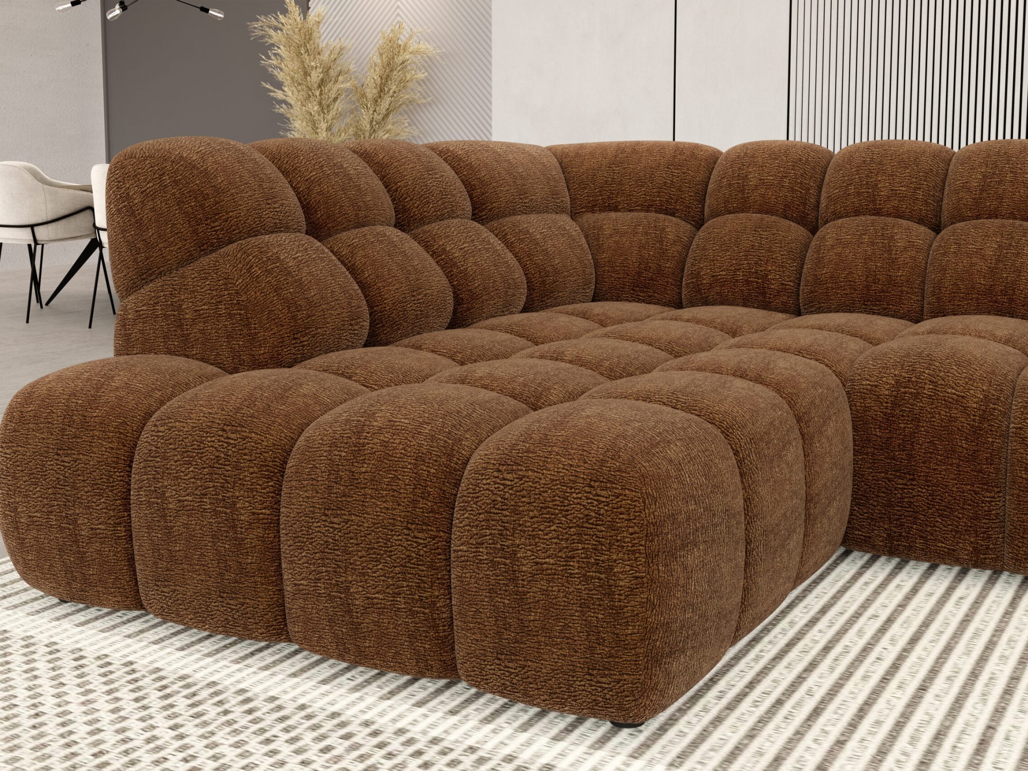 Ecksofa Campello 385 cm in der Seitenansicht