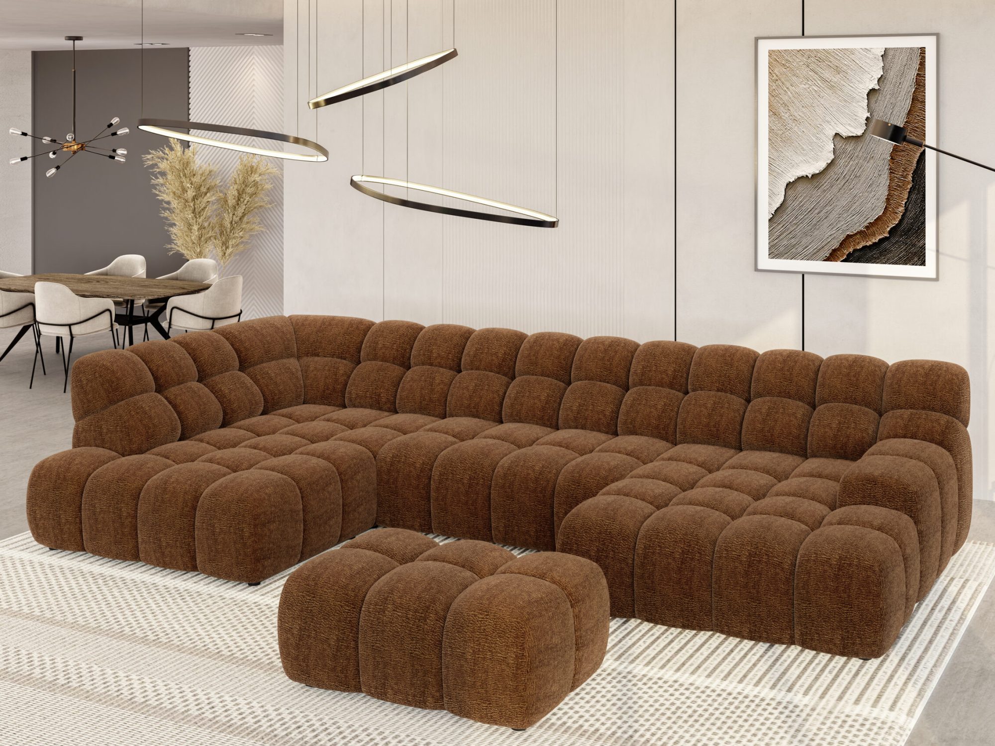 Ecksofa Campello 385 cm, Detailaufnahme des Korpus