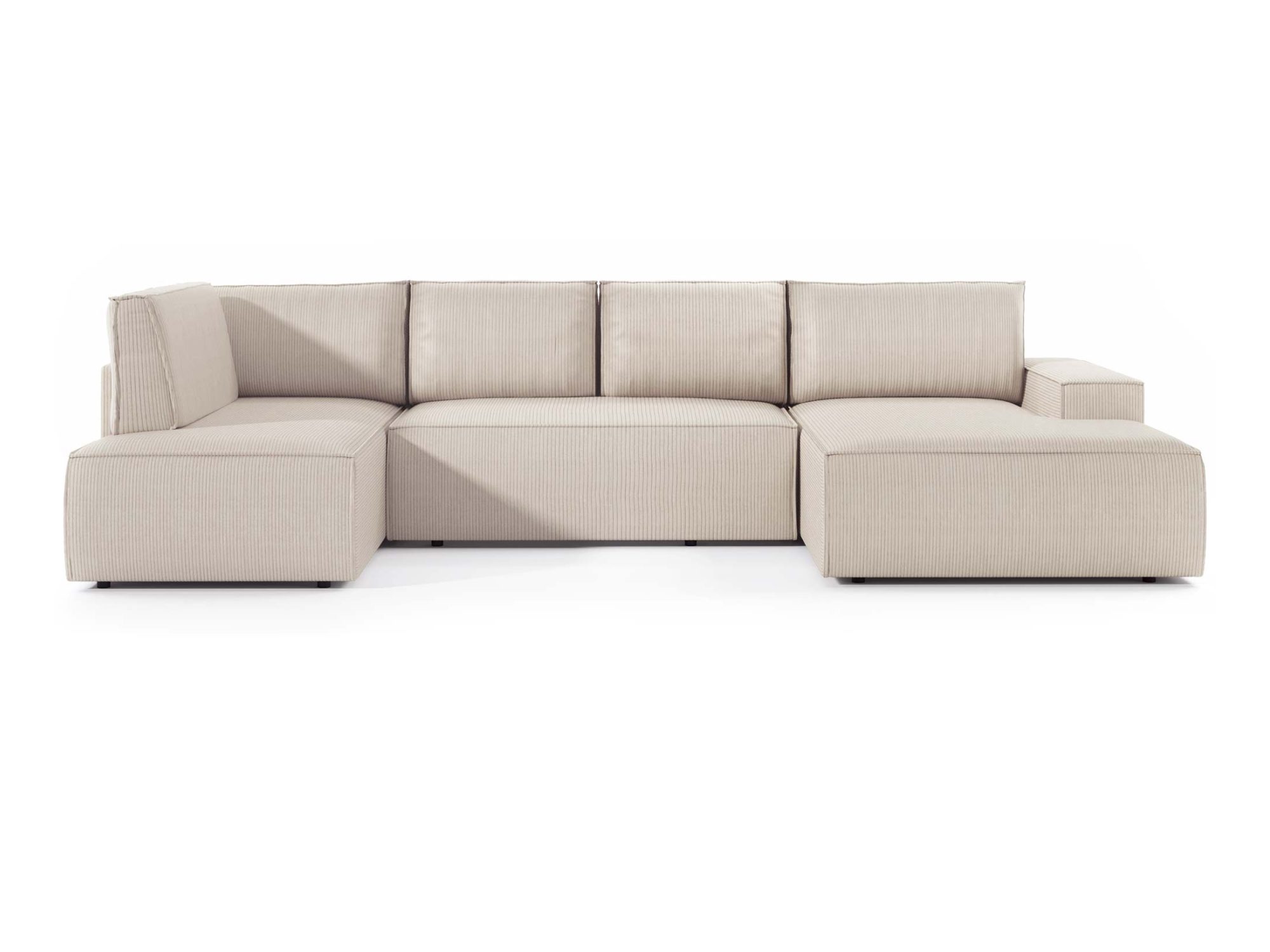 Narożnik Fiorano U 349 cm z jasną tapicerką – front