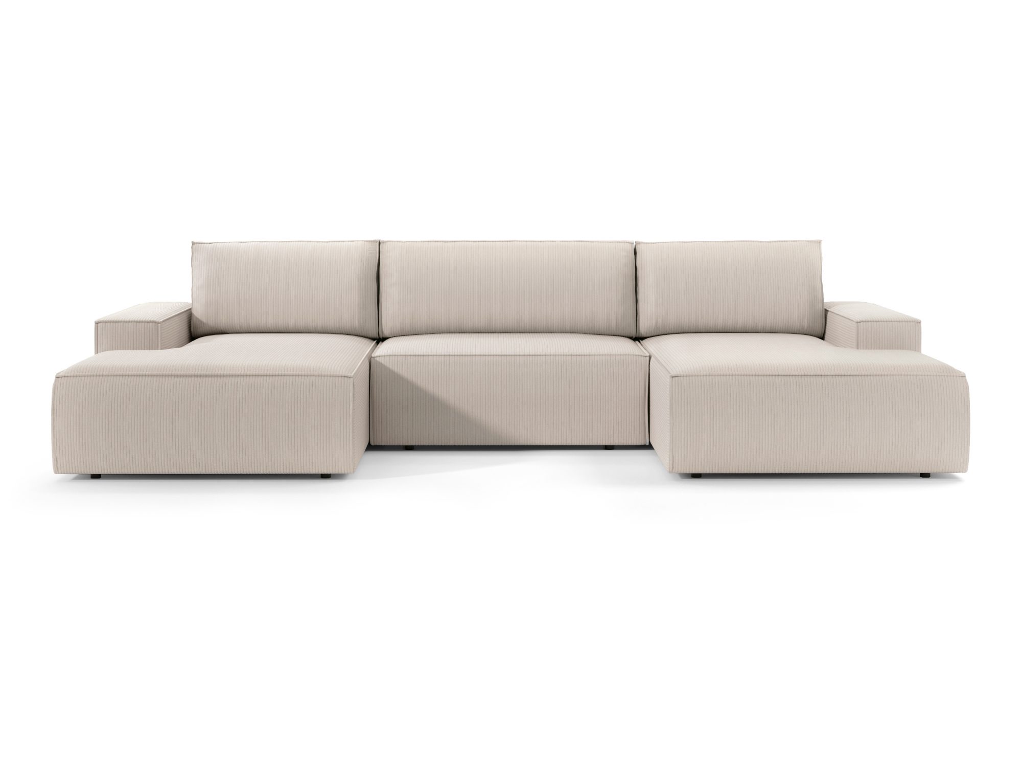 Narożnik Fiorano U 358 cm w jasnej tapicerce – front