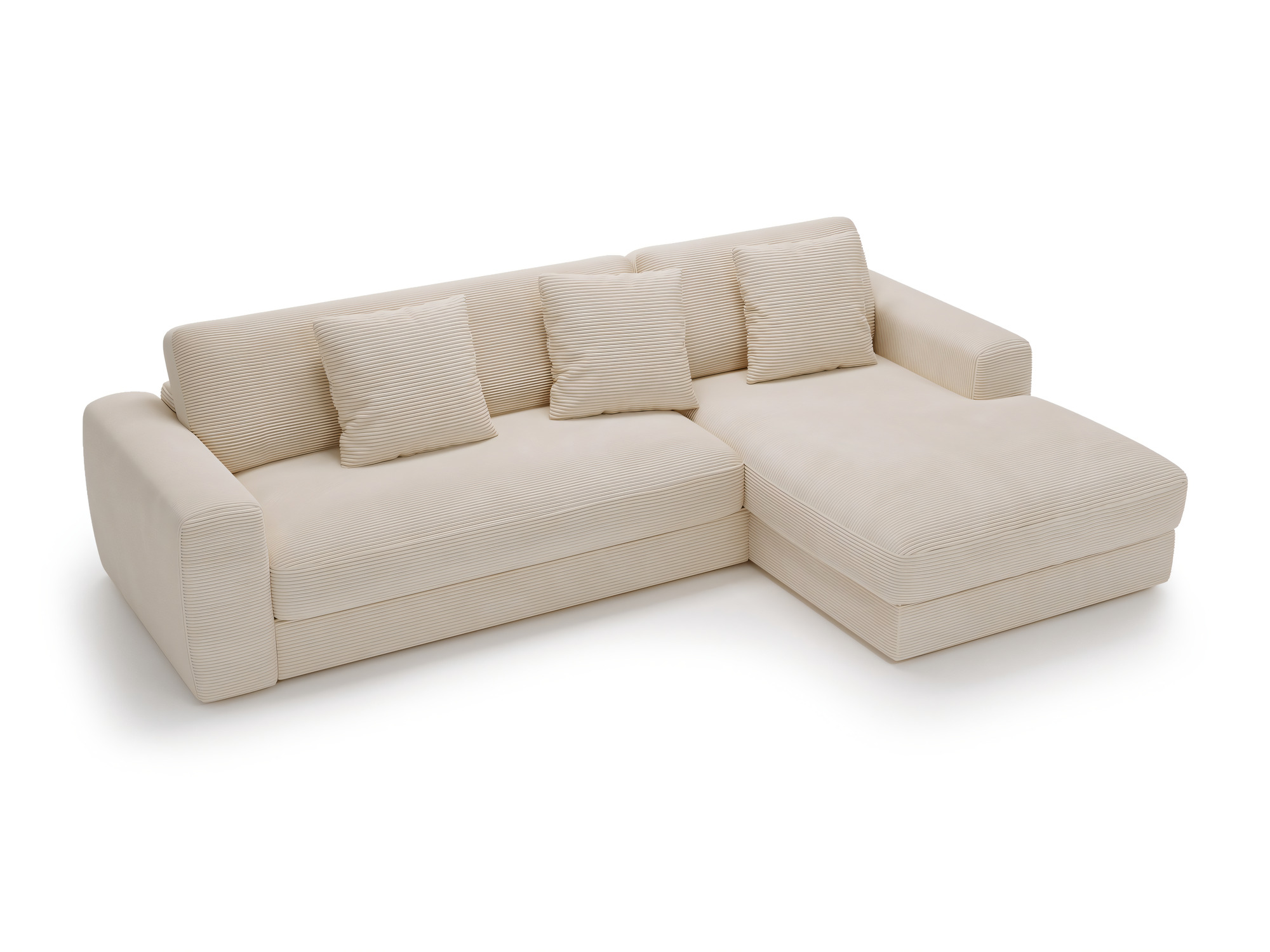 Ecksofa Harvina von oben mit L-Form und langer Seite