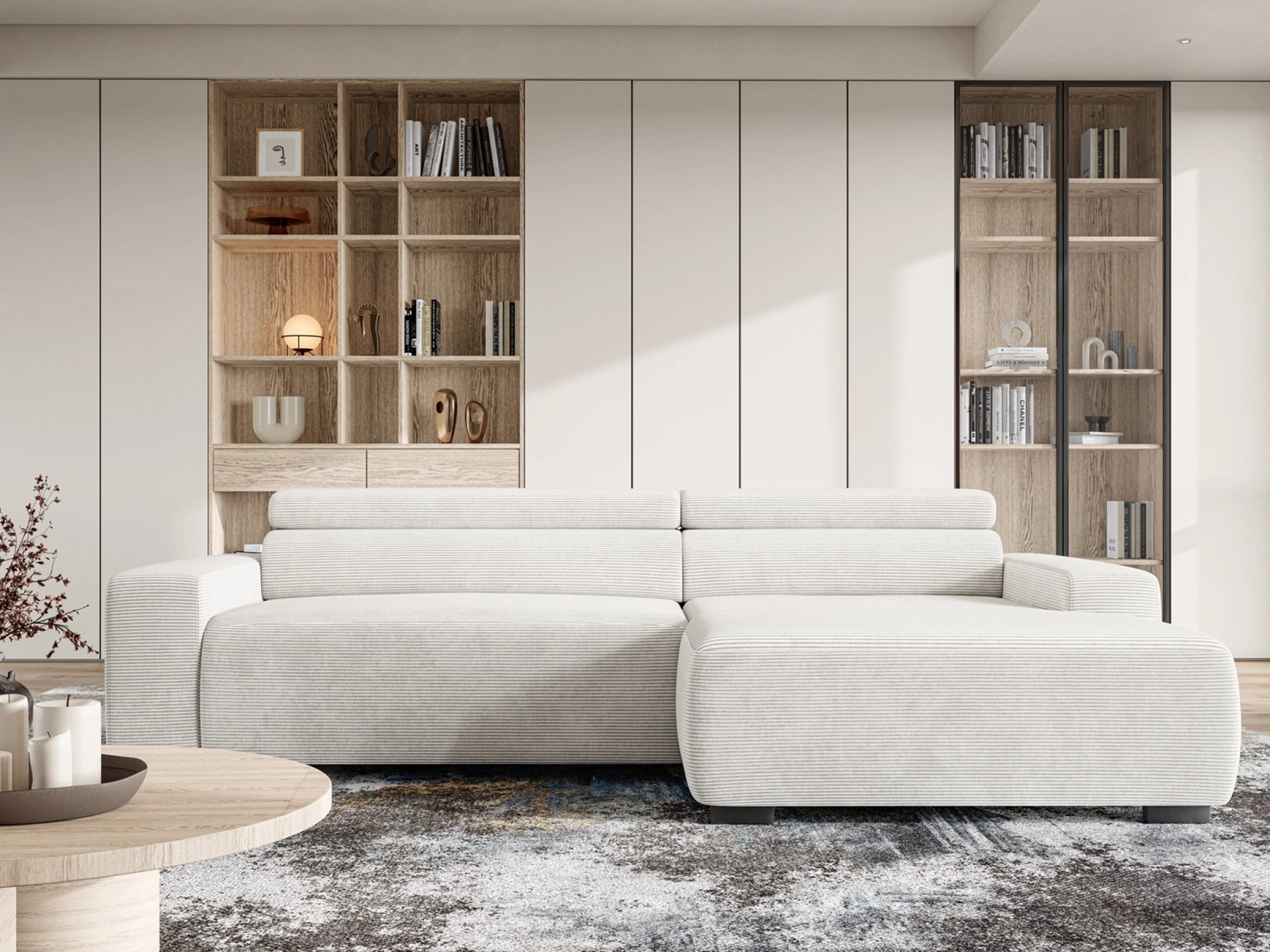 Ecksofa Lyonesso 282 cm im Wohnzimmer-Ambiente