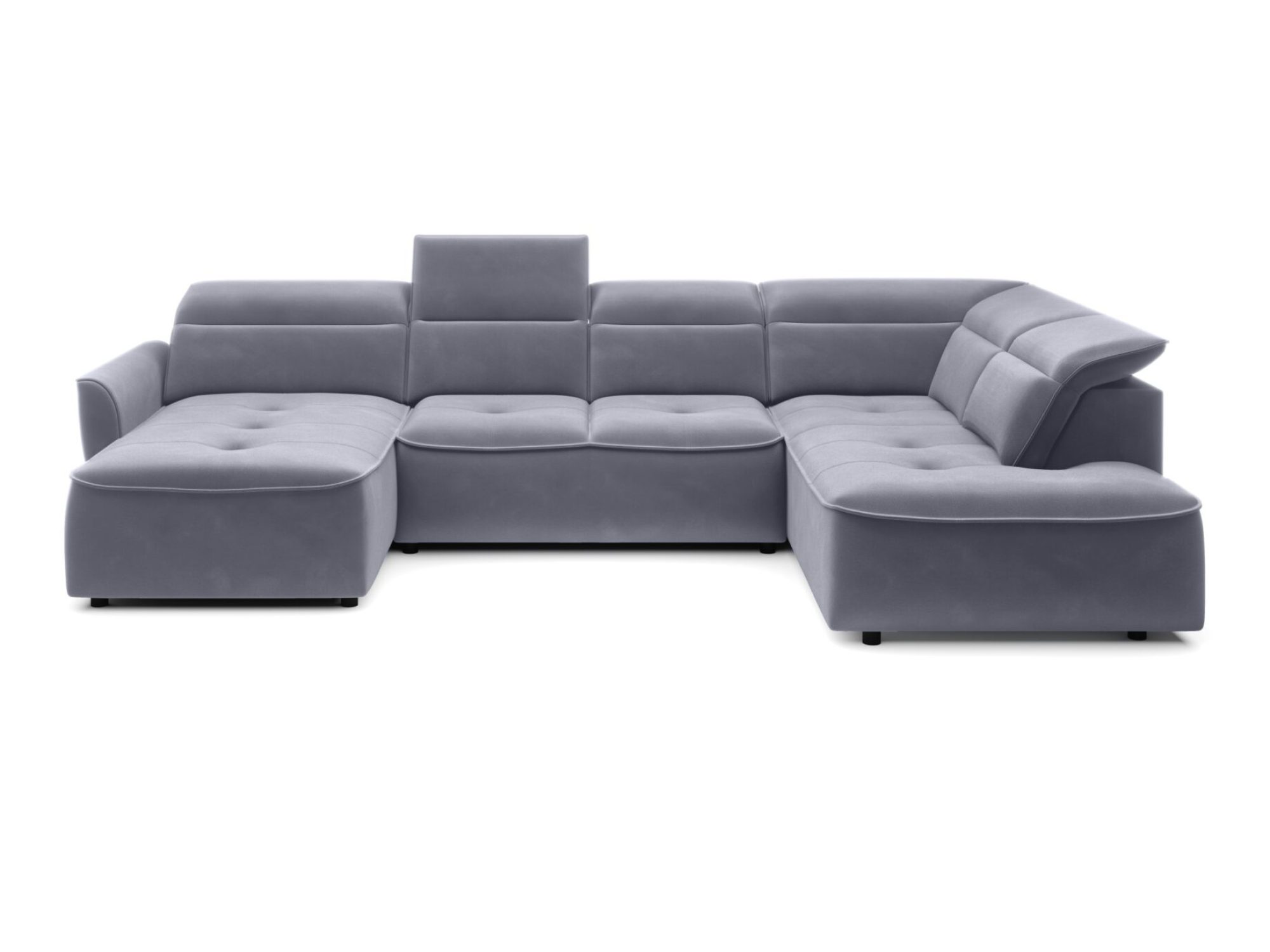 Wohnlandschaft U-Form mit Schlaffunktion Murviano 350 cm
