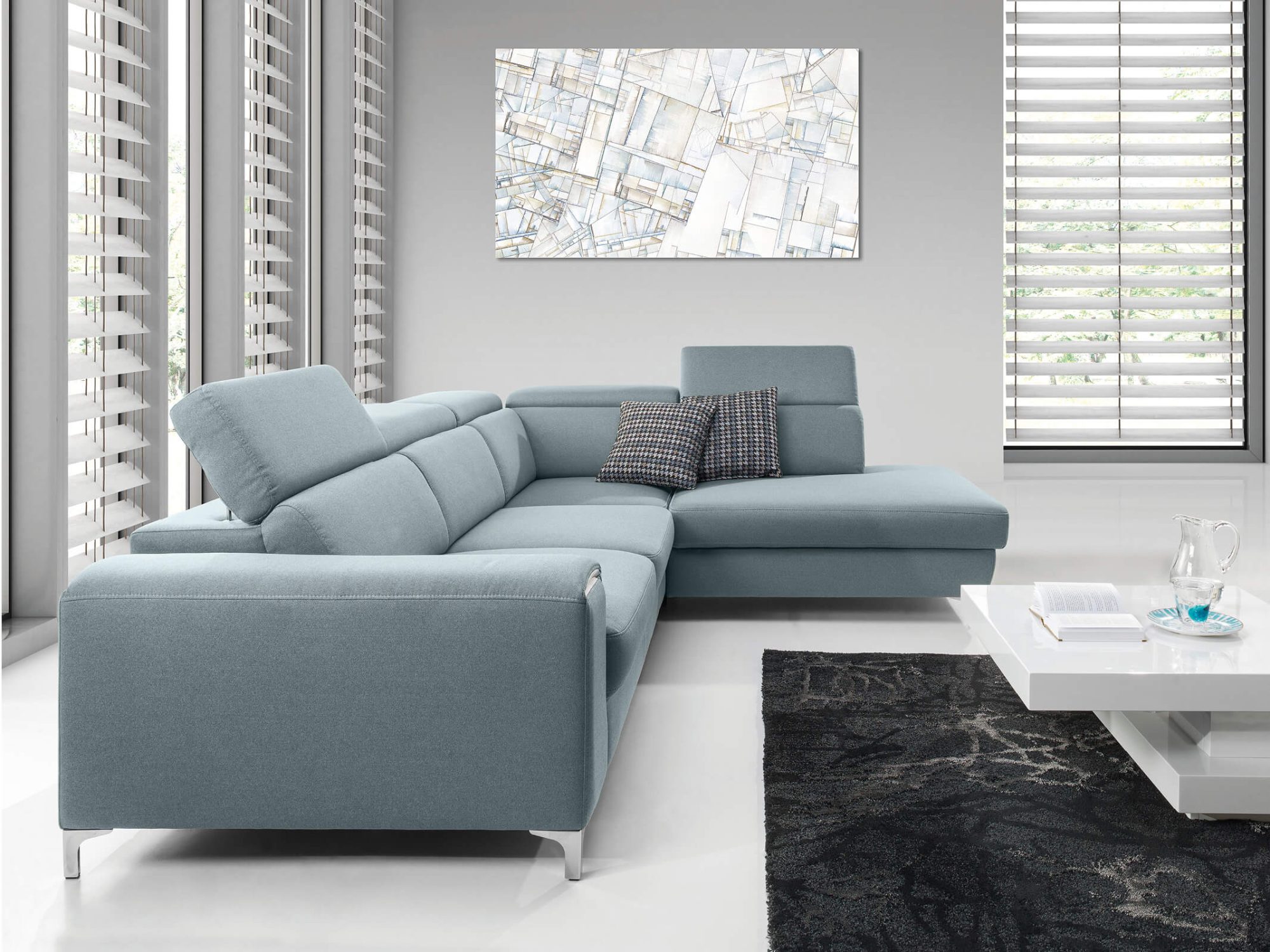 Ecksofa mit Schlaffunktion und Bettkasten Nobravio 280 cm – Bild 6