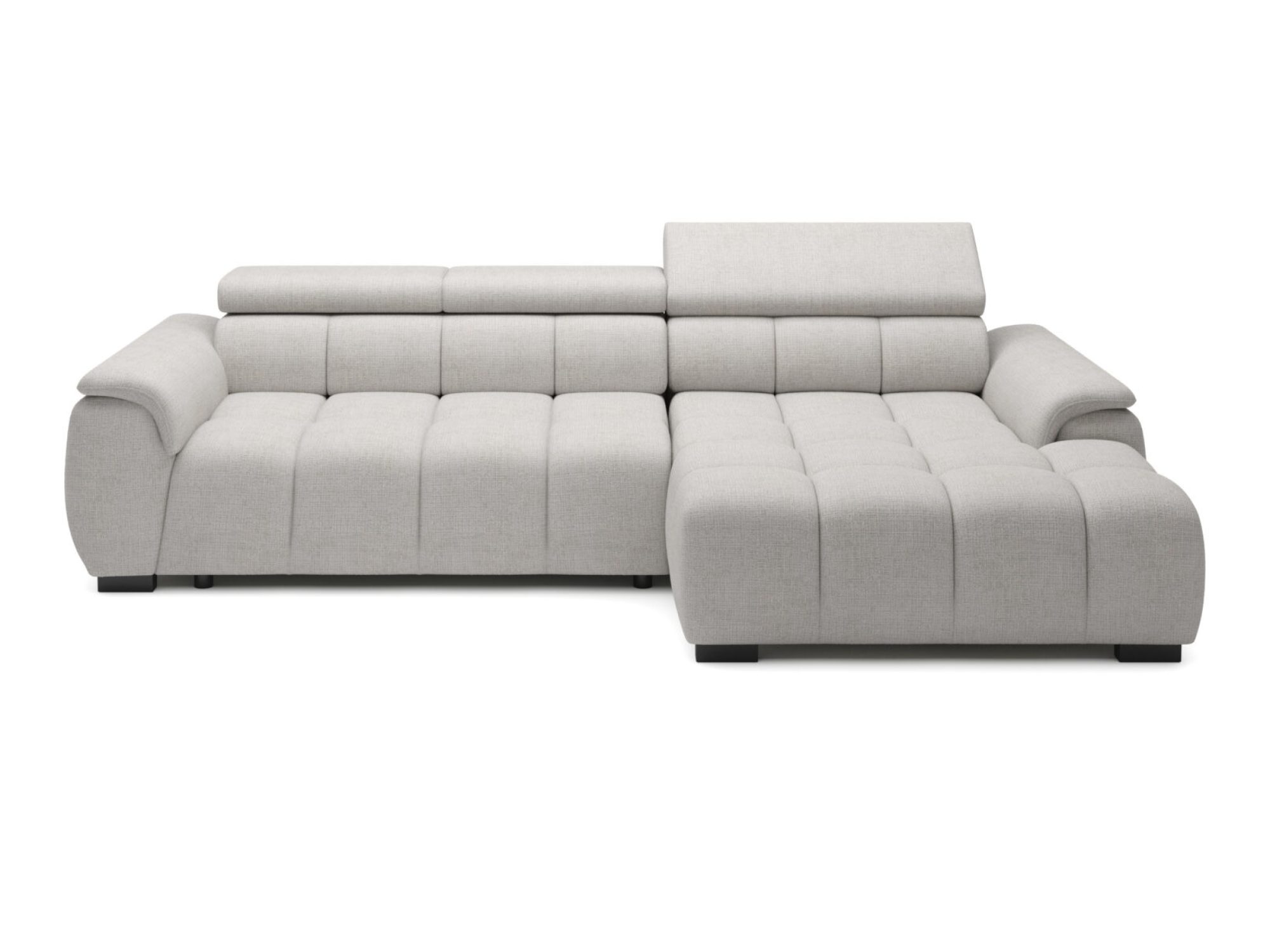 Ecksofa mit elektrischem Sitzauszug Novario 285 cm, beige