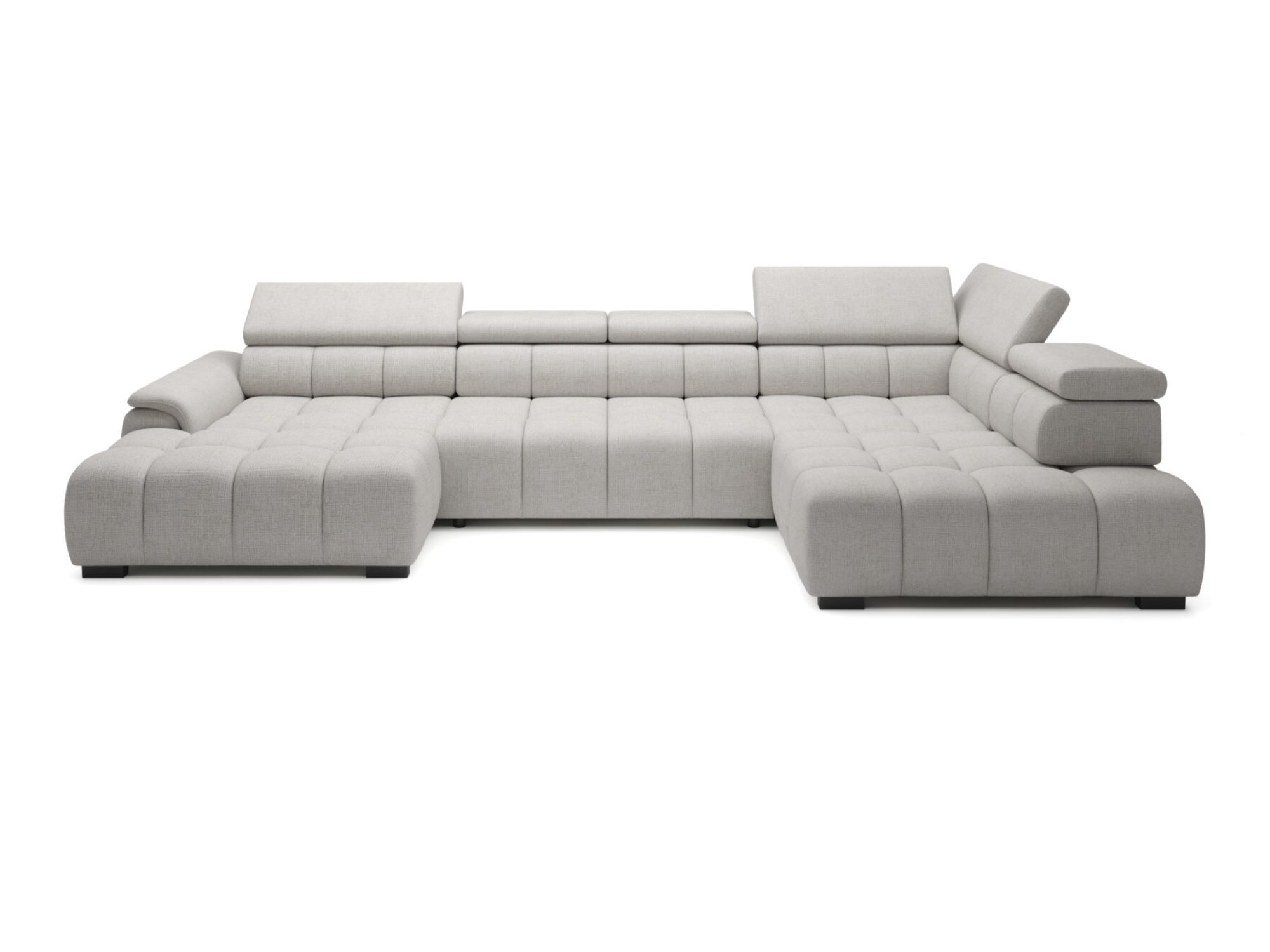 Wohnlandschaft U-Form Novario 393 cm mit elektrischem Sitzauszug