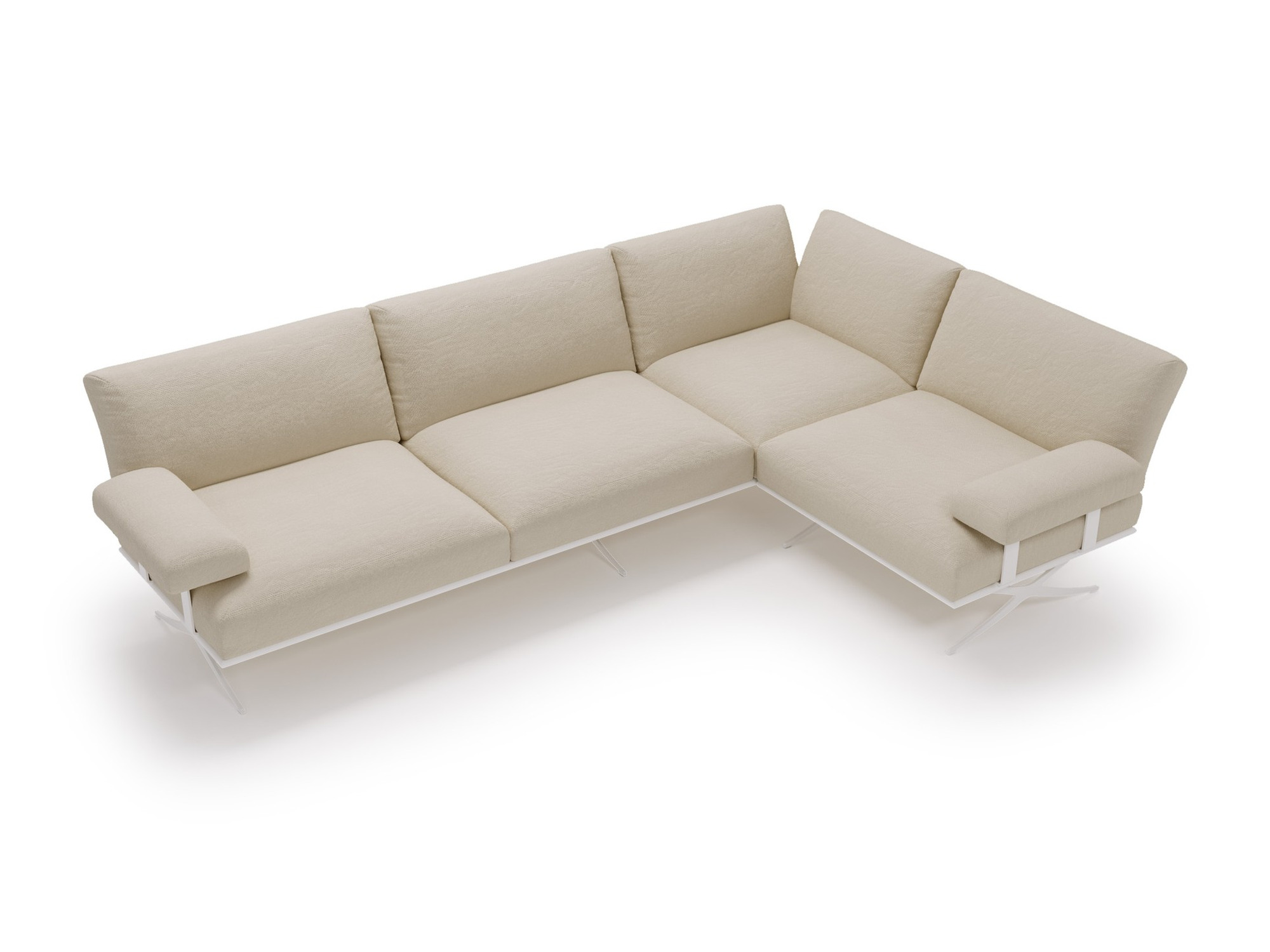 Ecksofa Celestra von oben mit langer und kurzer Sitzseite