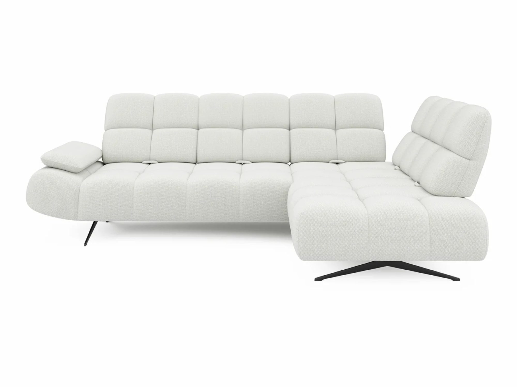 Ecksofa Pravello 275 cm mit elektrischer Fußstütze