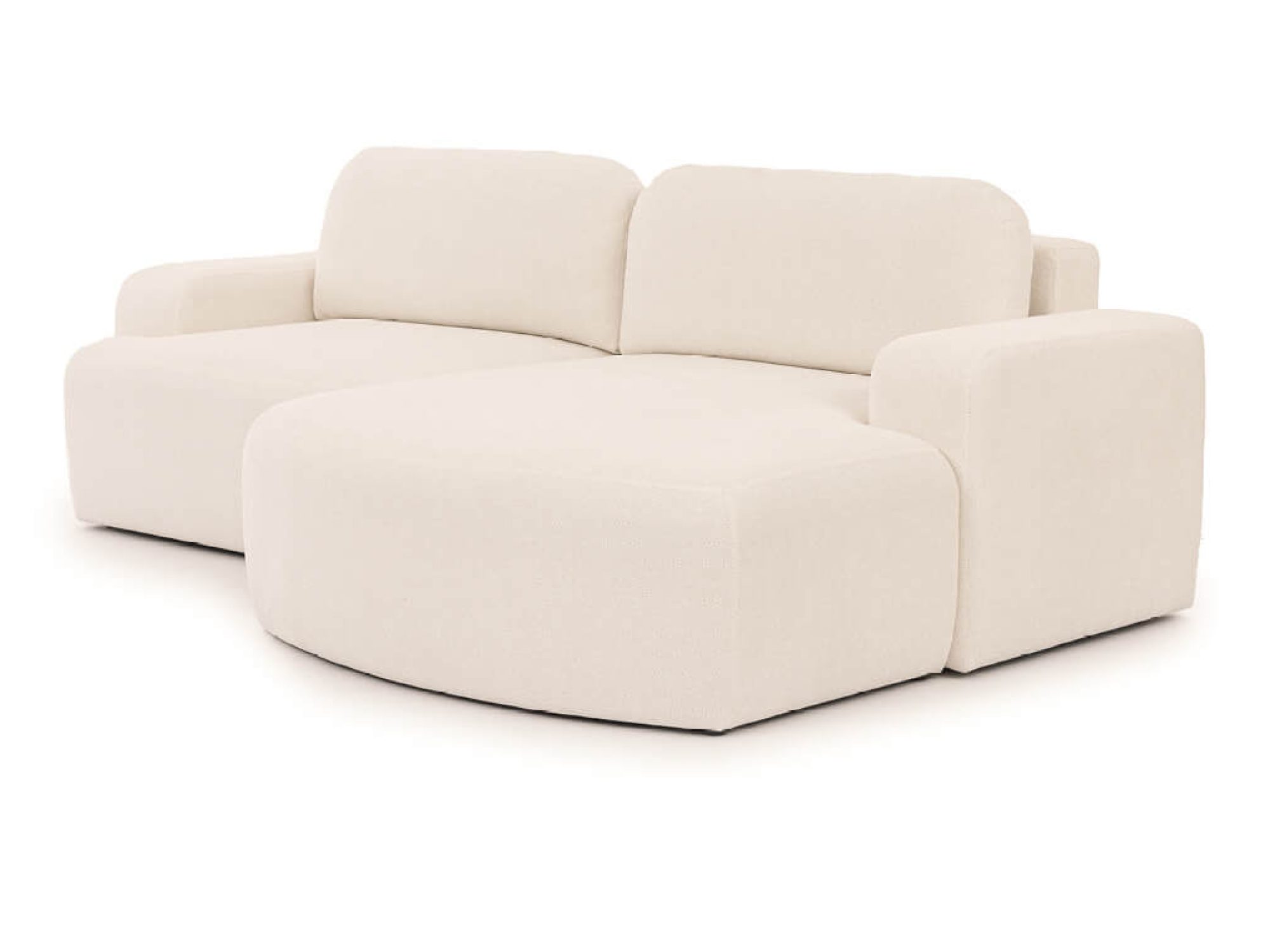 Ecksofa Embrosio von der Ottomanenseite aus gesehen