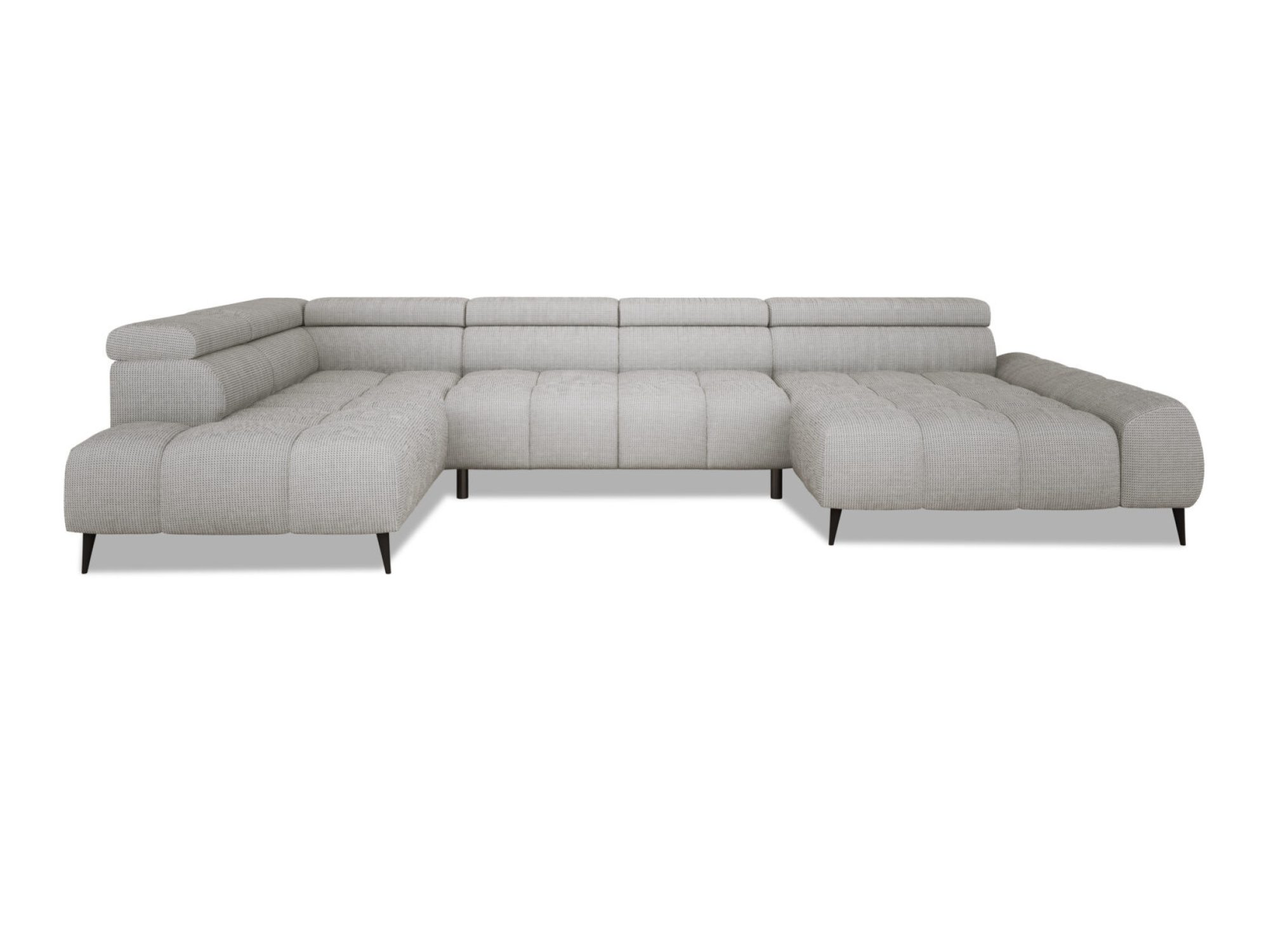 U-Form Wohnlandschaft Santivo 377 cm mit elektrischem Sitzauszug