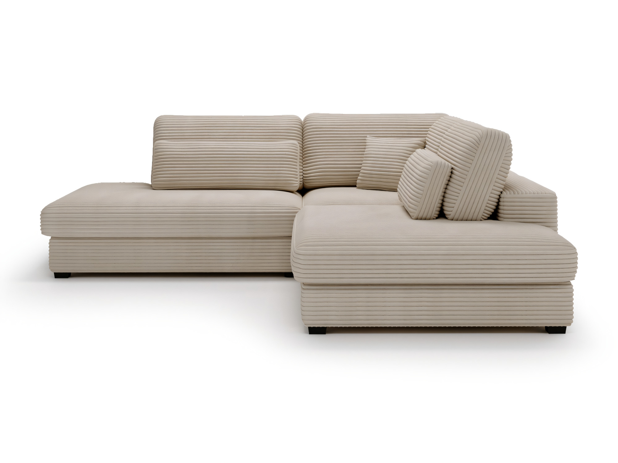 Symmetrisches Polsterecksofa 245 cm SEVARO MIKRO