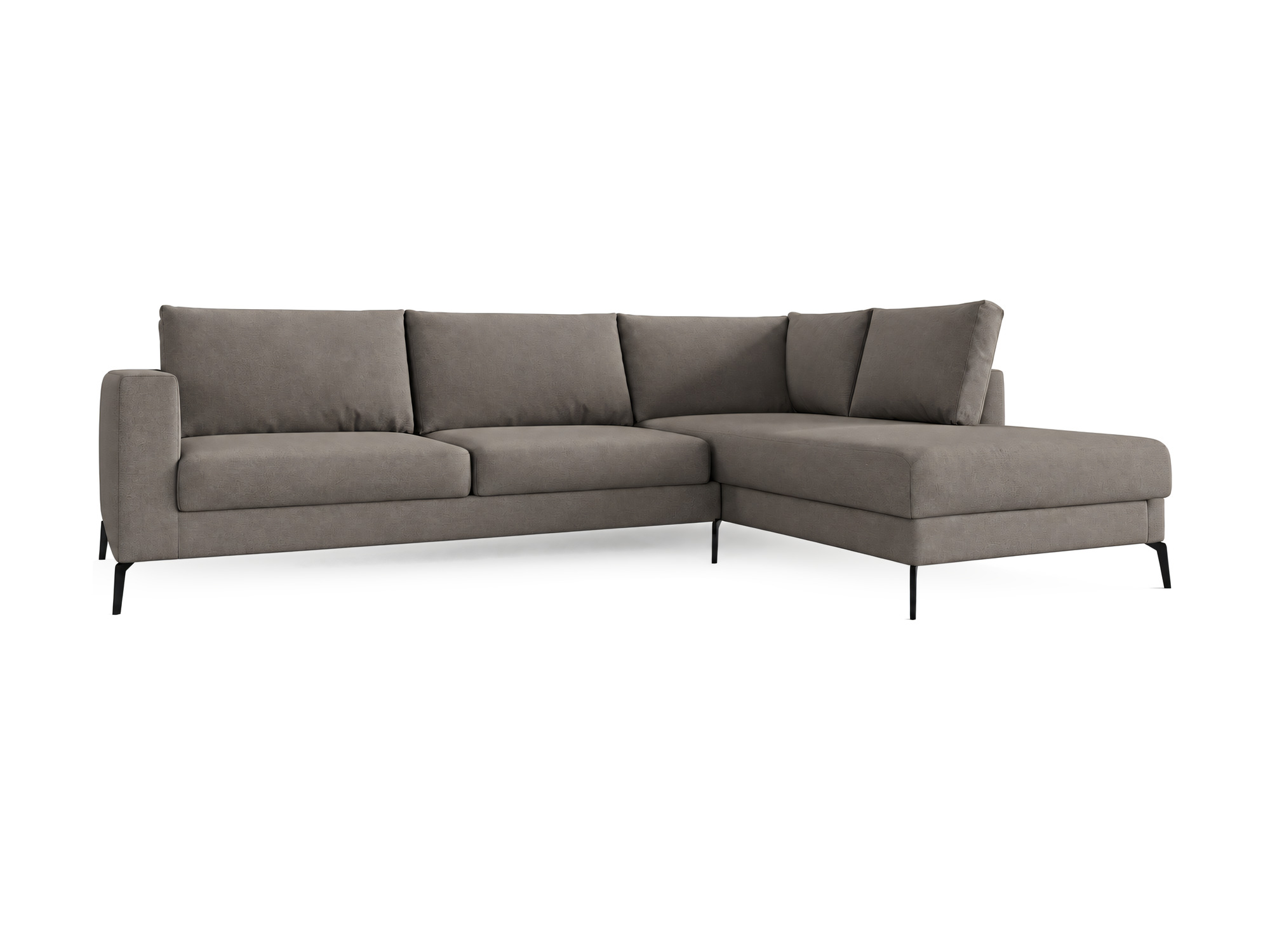 Polsterecksofa Lorvessa 270 cm Grau – Bild 5